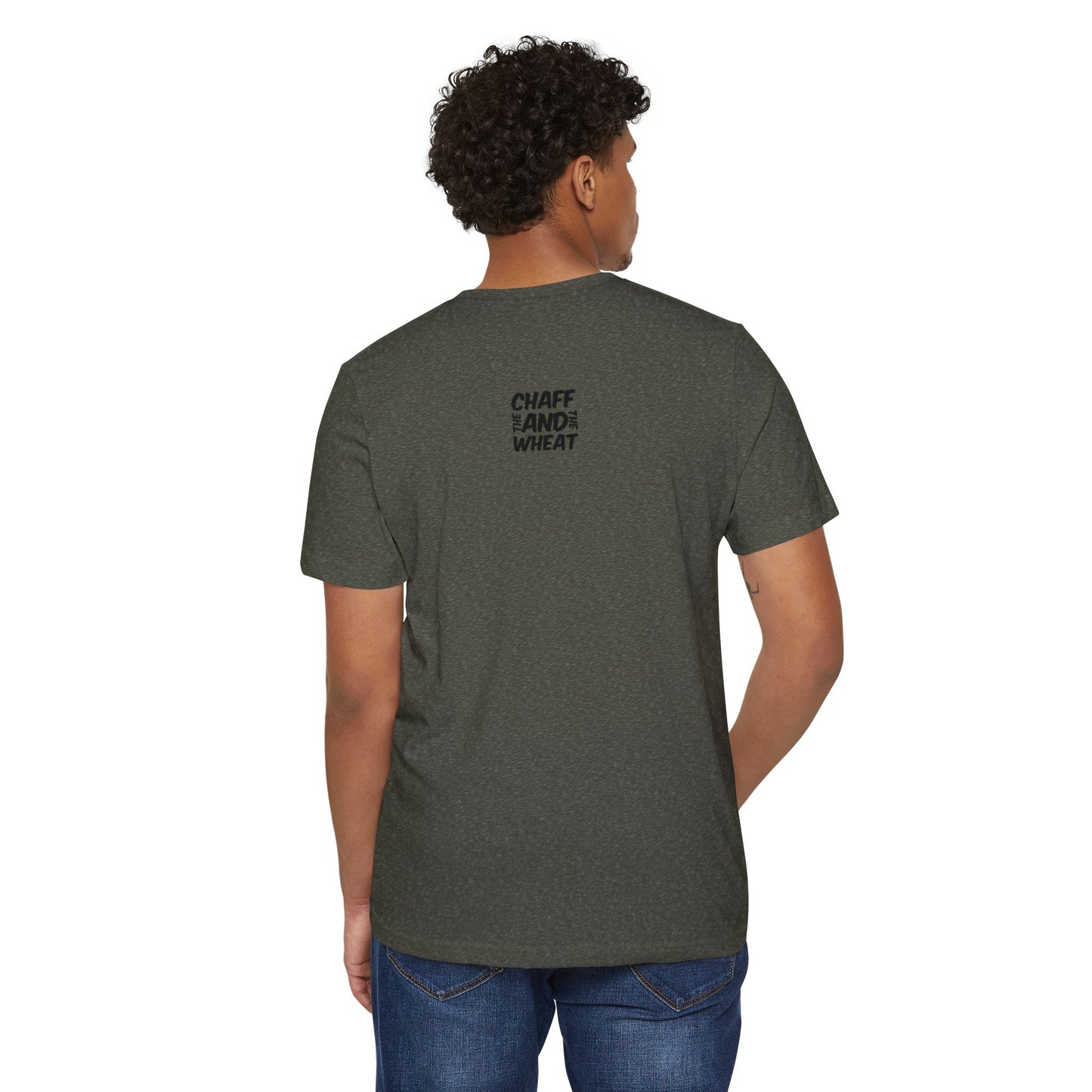 'I declare to you the gospel' - Front Text, Dark-Lettered Edition - (4 Color Options) - Adult Unisex Recycled Organic T-Shirt