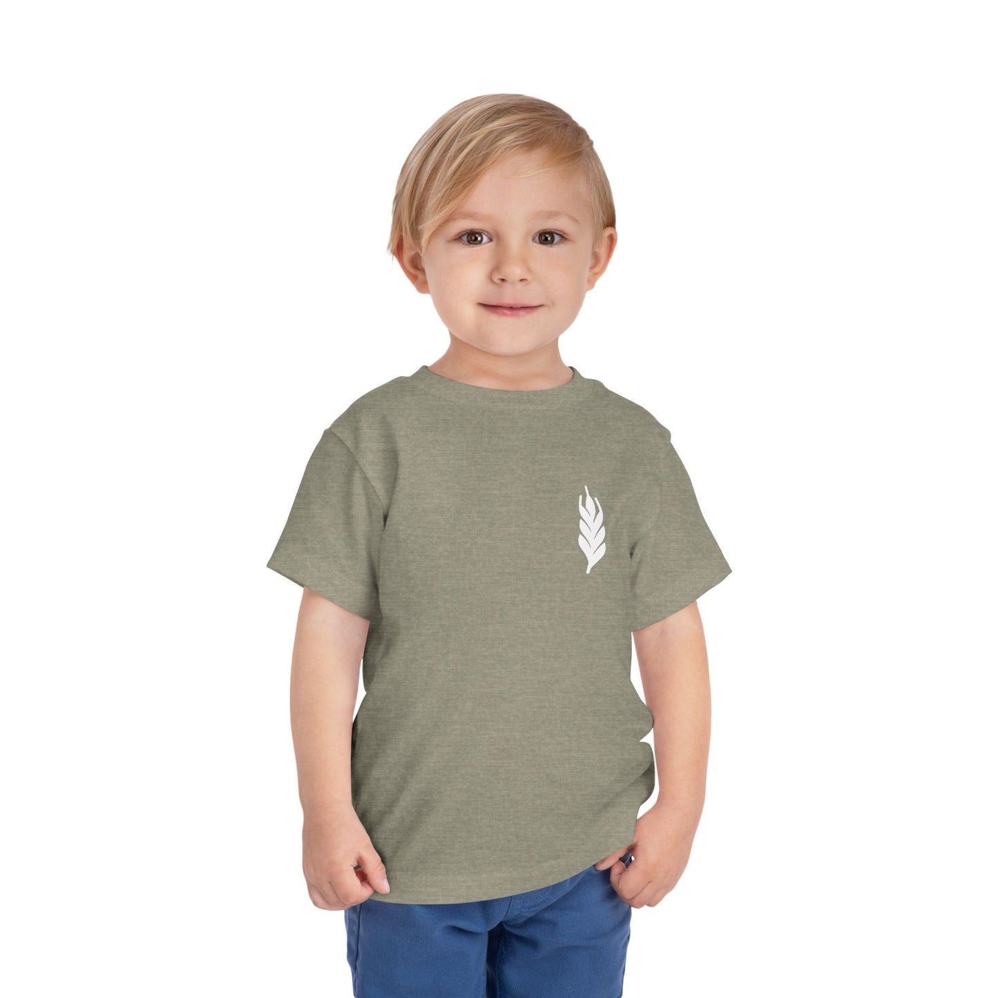 The Gospel - Toddler Short Sleeve Tee - Back Text, Light-Lettered Edition - (15 Colors)