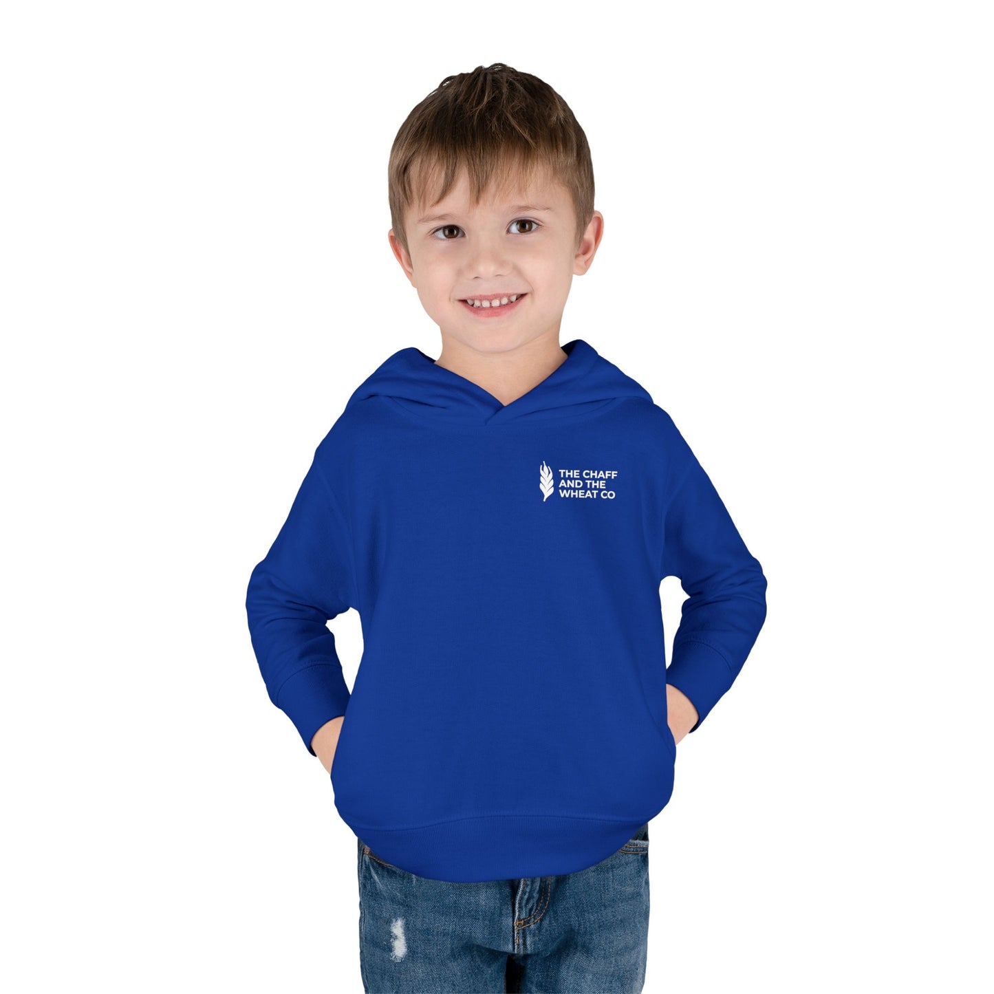 The Gospel - Toddler Pullover Hoodie - Back Text, Light Lettered Edition - (15 Colors)