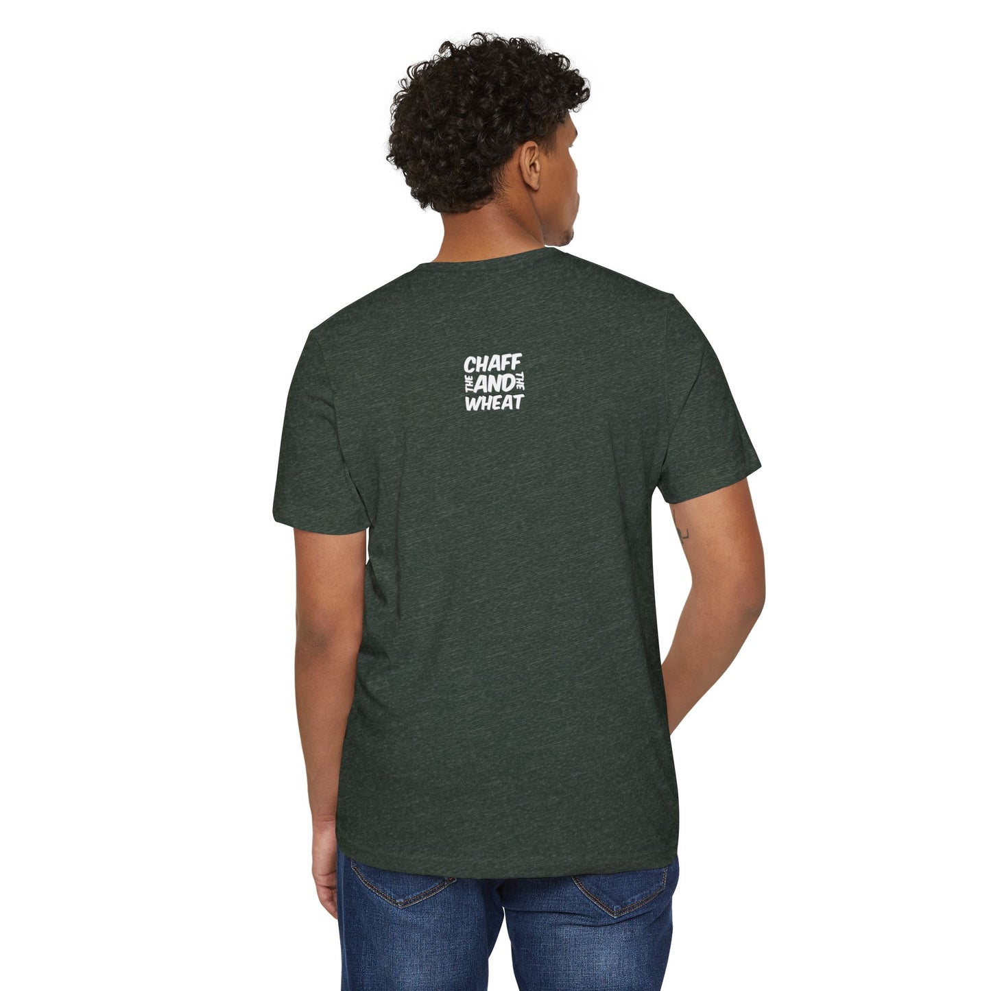 'I declare to you the gospel' - Front Text, Light-Lettered Edition - (5 Color Options) - Adult Unisex Recycled Organic T-Shirt