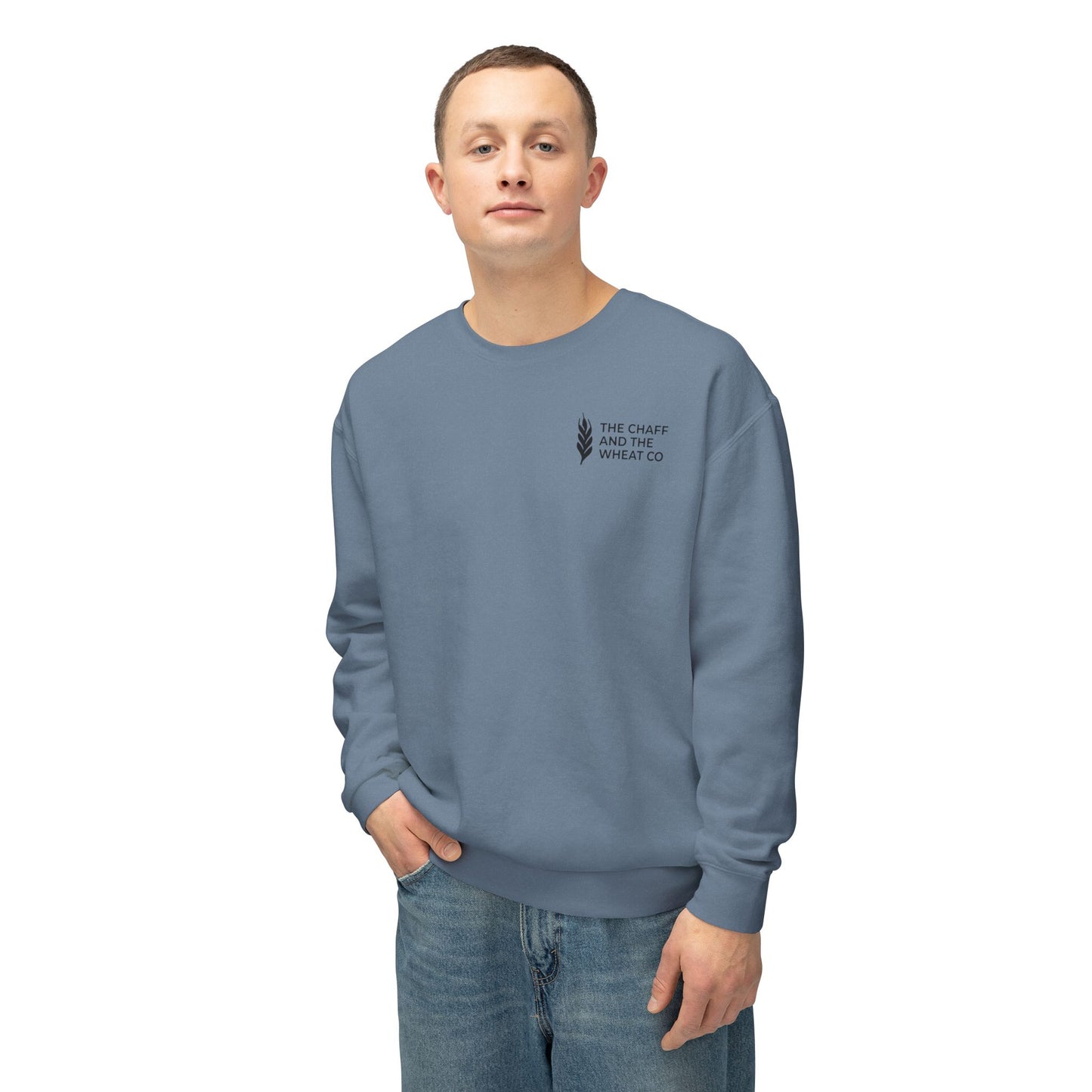 The Gospel - Adult Unisex Crewneck Sweatshirt - Back Text, Dark Lettered Edition - (12 Colors)