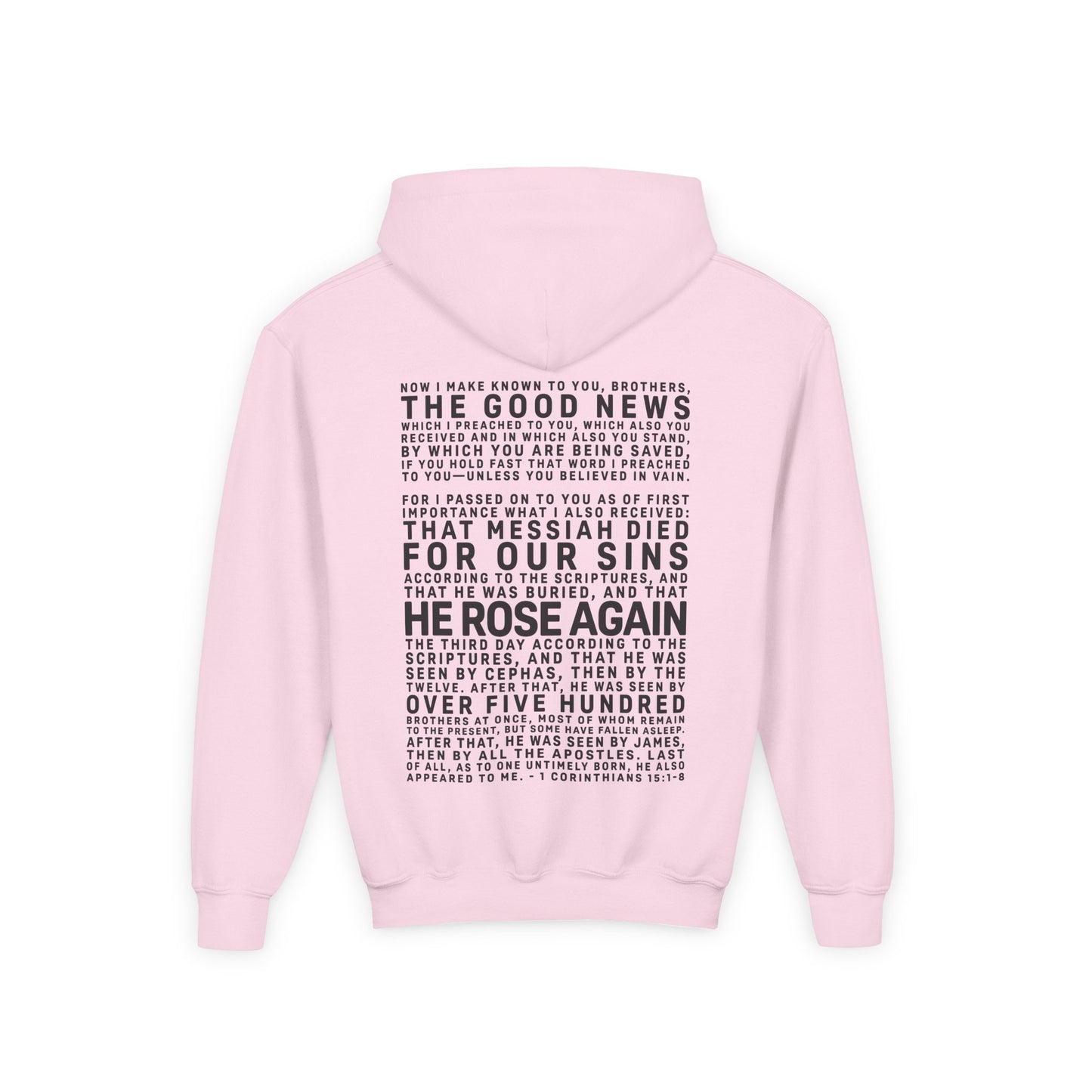 The Gospel - Youth Pullover Hoodie - Dark Lettered Edition - (12 Colors)