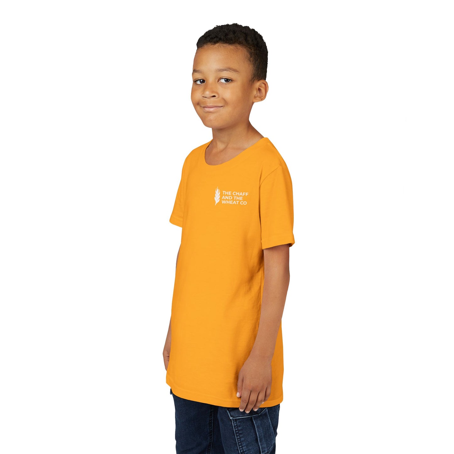 The Gospel - Youth Short Sleeve Tee - Back Text, Light-Lettered Edition - (22 Colors)