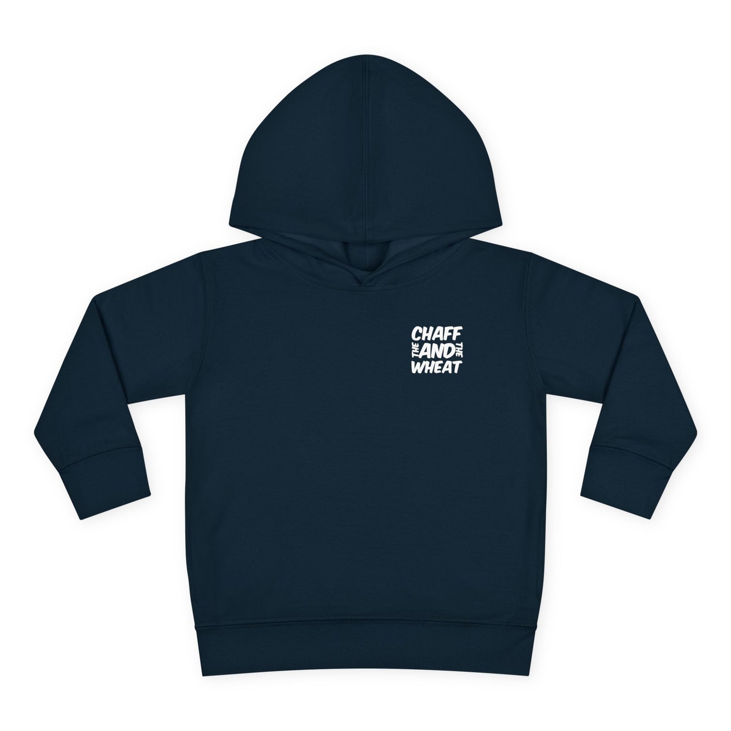'I declare to you the gospel' - Back Text, Light Lettered Edition - (15 Color Options) - Toddler Pullover Fleece Hoodie