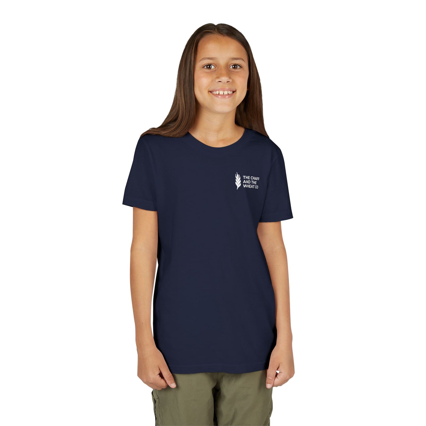 The Gospel - Youth Short Sleeve Tee - Back Text, Light-Lettered Edition - (22 Colors)