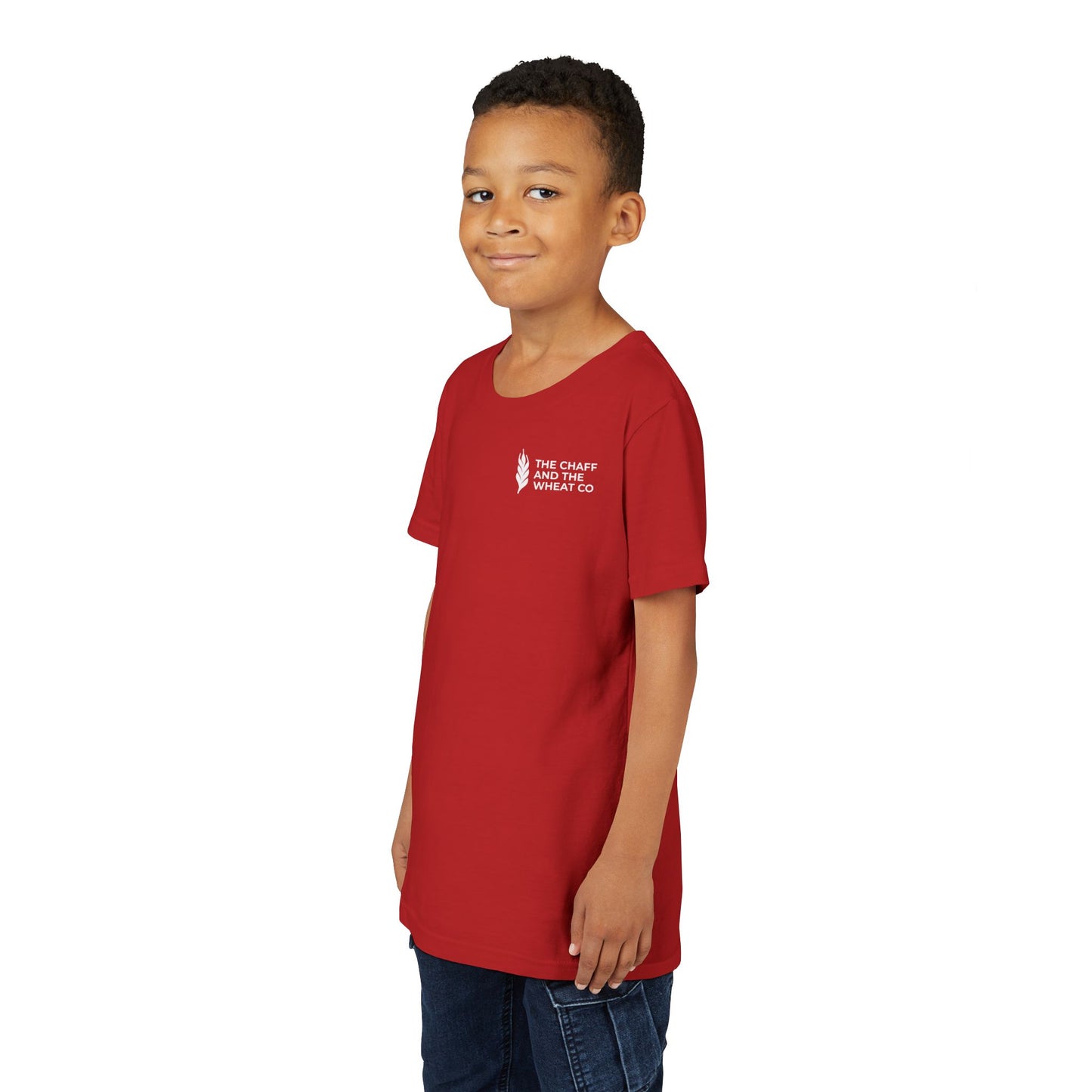 The Gospel - Youth Short Sleeve Tee - Back Text, Light-Lettered Edition - (22 Colors)