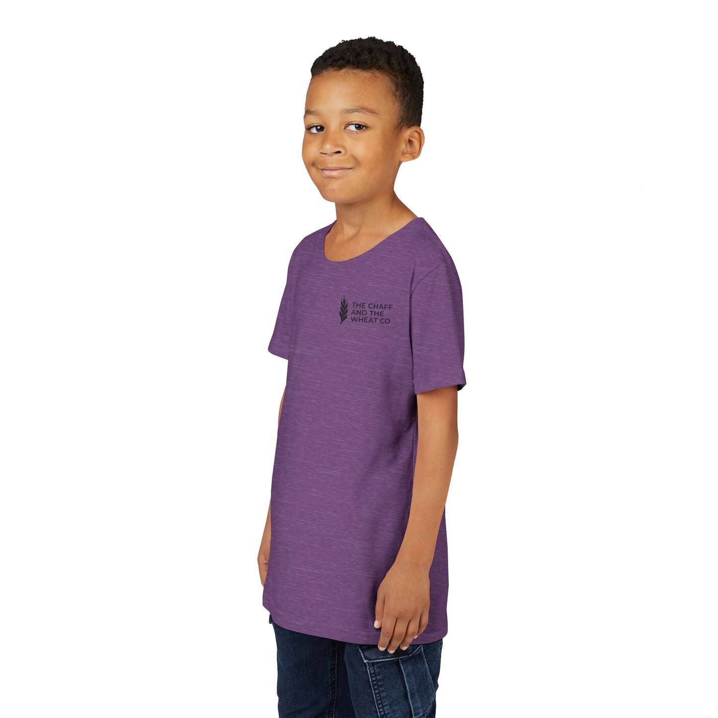 The Gospel - Youth Short Sleeve Tee - Back Text, Dark-Lettered Edition - (17 Colors)