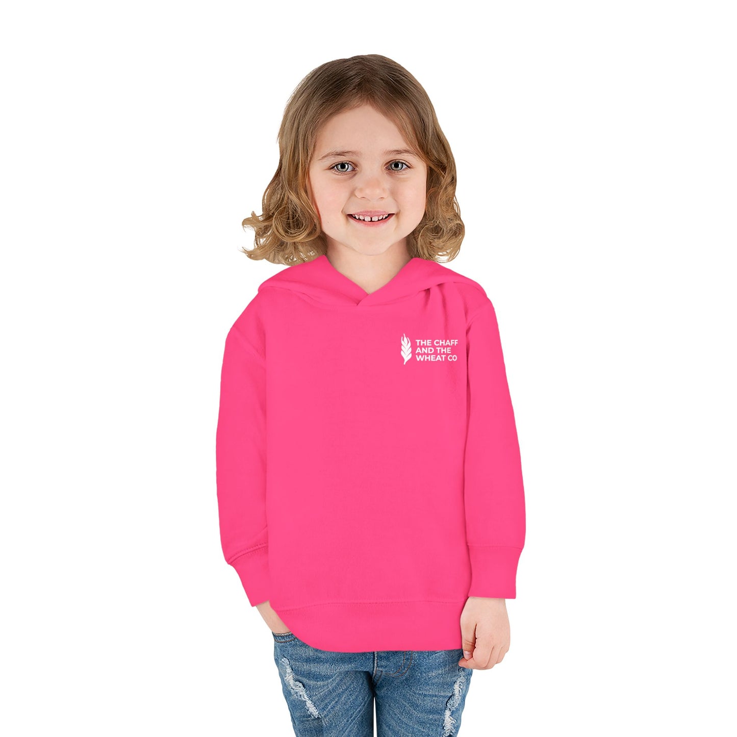 The Gospel - Toddler Pullover Hoodie - Back Text, Light Lettered Edition - (15 Colors)