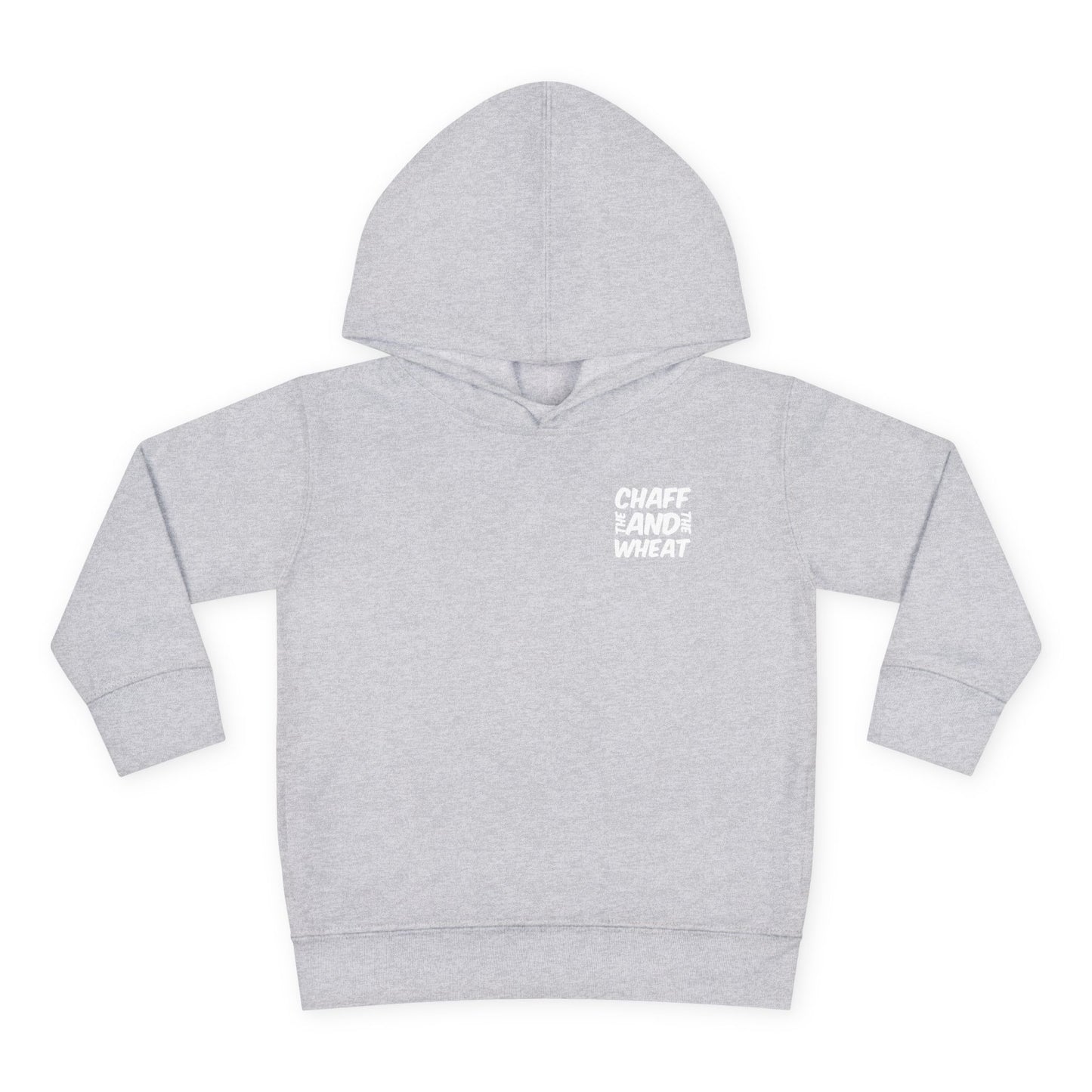 'I declare to you the gospel' - Back Text, Light Lettered Edition - (15 Color Options) - Toddler Pullover Fleece Hoodie