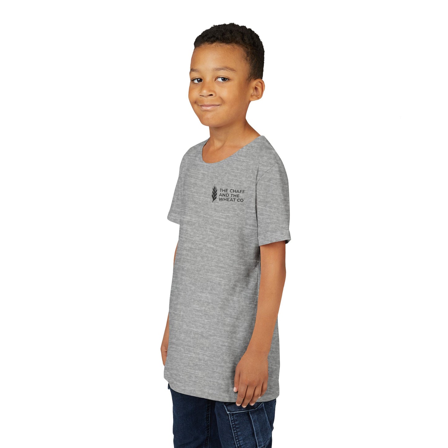 The Gospel - Youth Short Sleeve Tee - Back Text, Dark-Lettered Edition - (17 Colors)