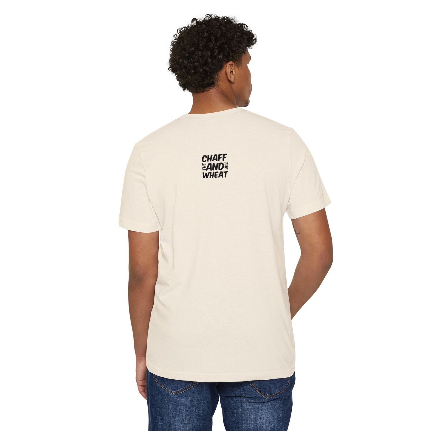 'I declare to you the gospel' - Front Text, Dark-Lettered Edition - (4 Color Options) - Adult Unisex Recycled Organic T-Shirt