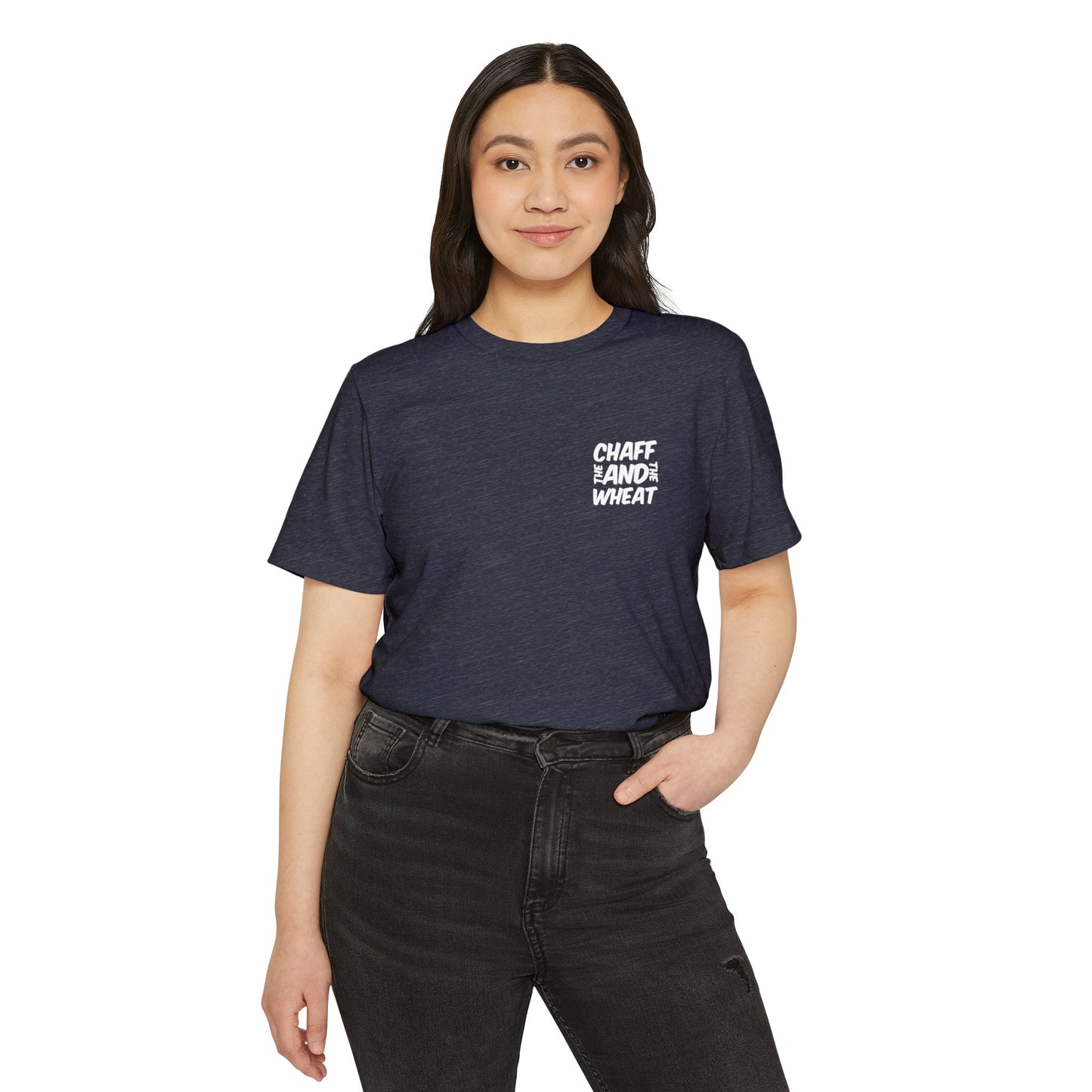 'I declare to you the gospel' - Back Text, Light-Lettered Edition - (5 Color Options) - Adult Unisex Recycled Organic T-Shirt