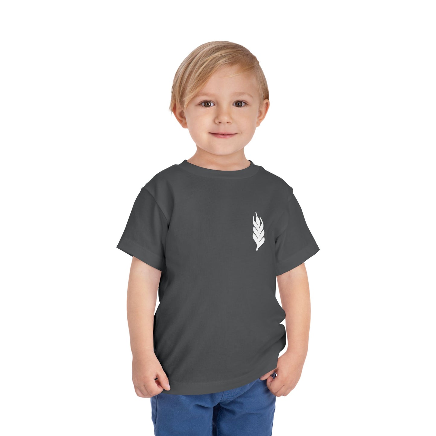 The Gospel - Toddler Short Sleeve Tee - Back Text, Light-Lettered Edition - (15 Colors)