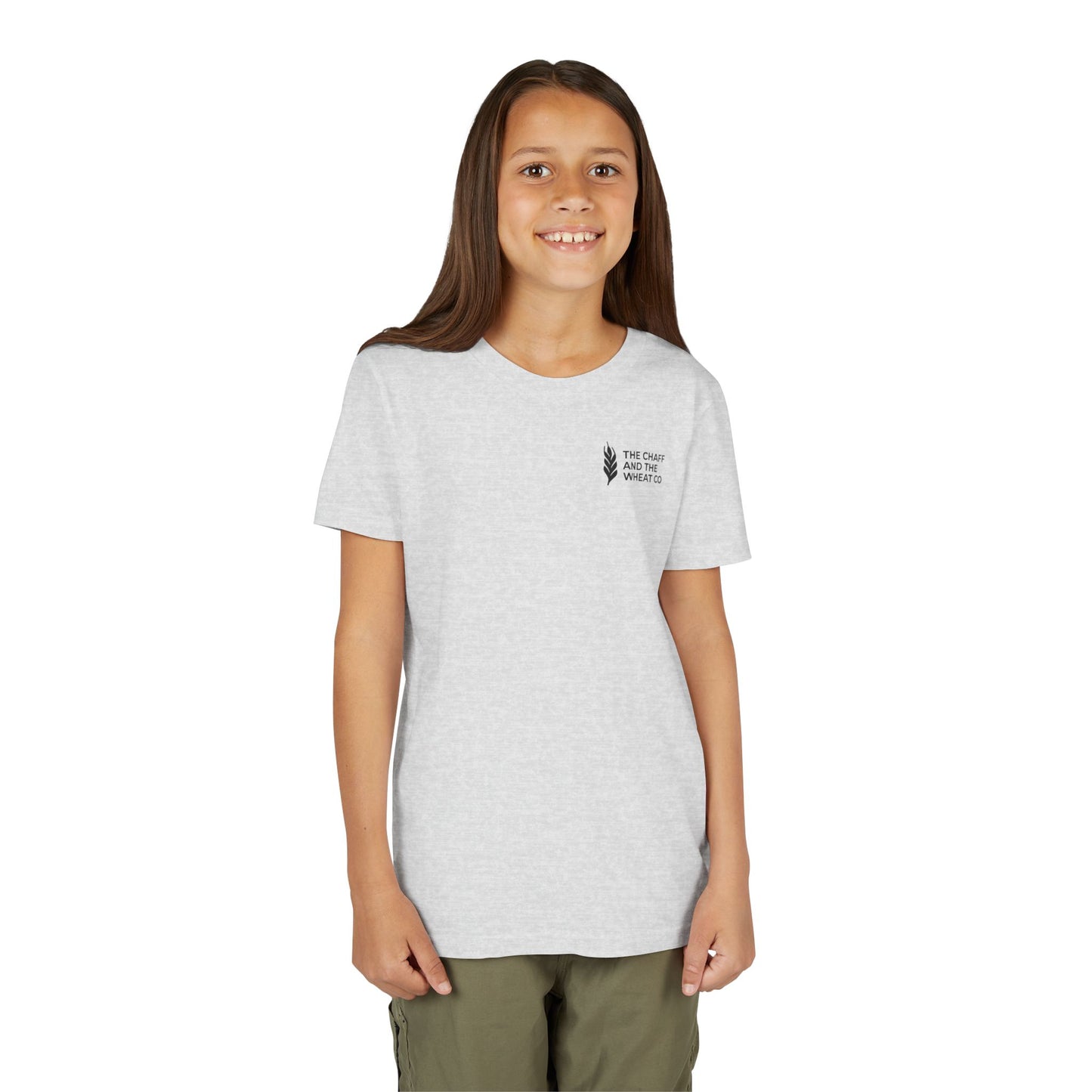 The Gospel - Youth Short Sleeve Tee - Back Text, Dark-Lettered Edition - (17 Colors)