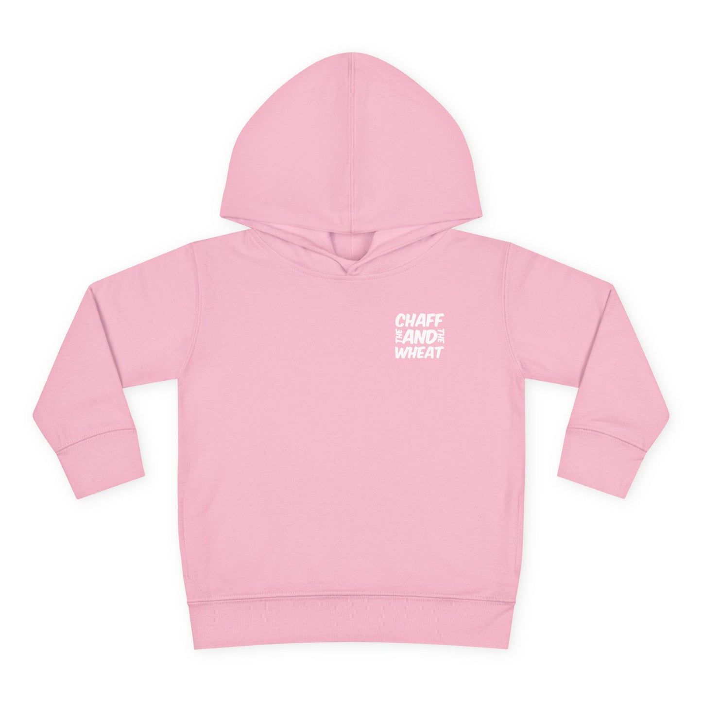 'I declare to you the gospel' - Back Text, Light Lettered Edition - (15 Color Options) - Toddler Pullover Fleece Hoodie