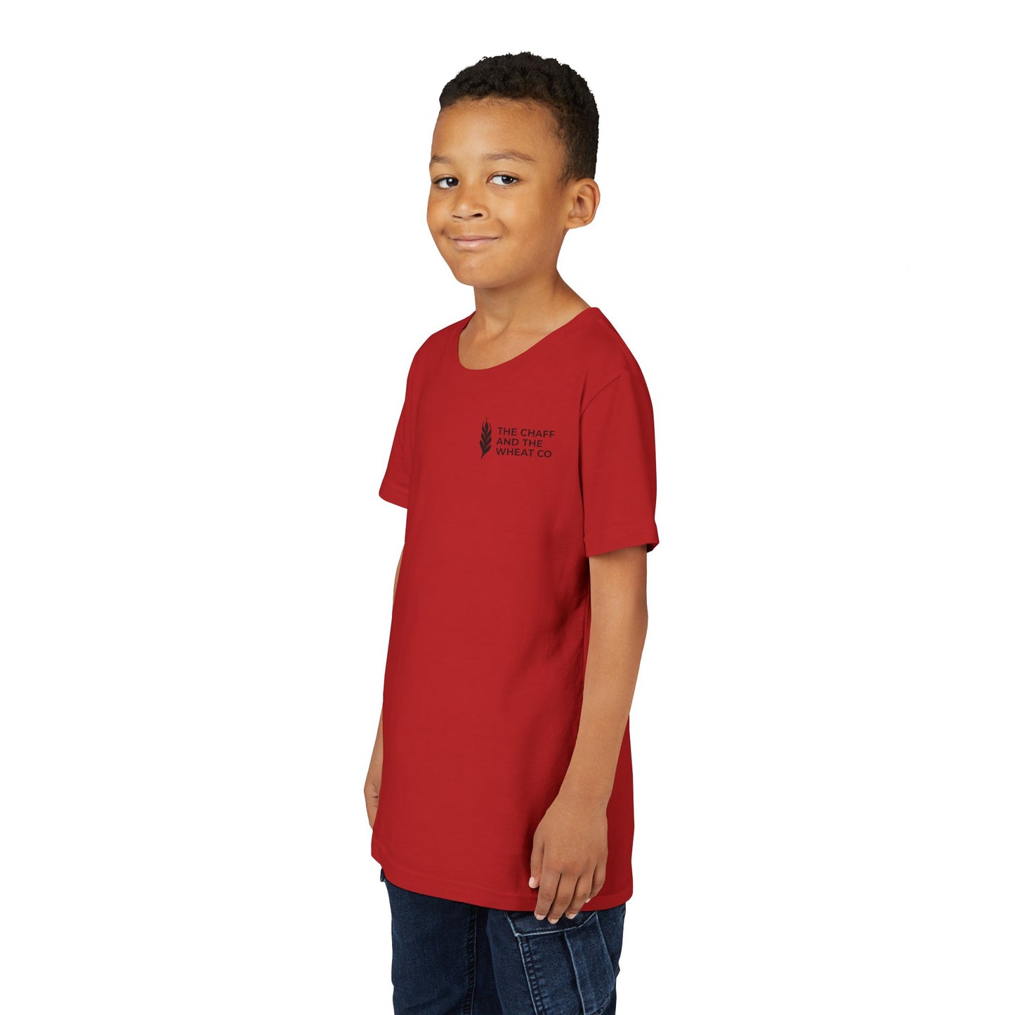 The Gospel - Youth Short Sleeve Tee - Back Text, Dark-Lettered Edition - (17 Colors)