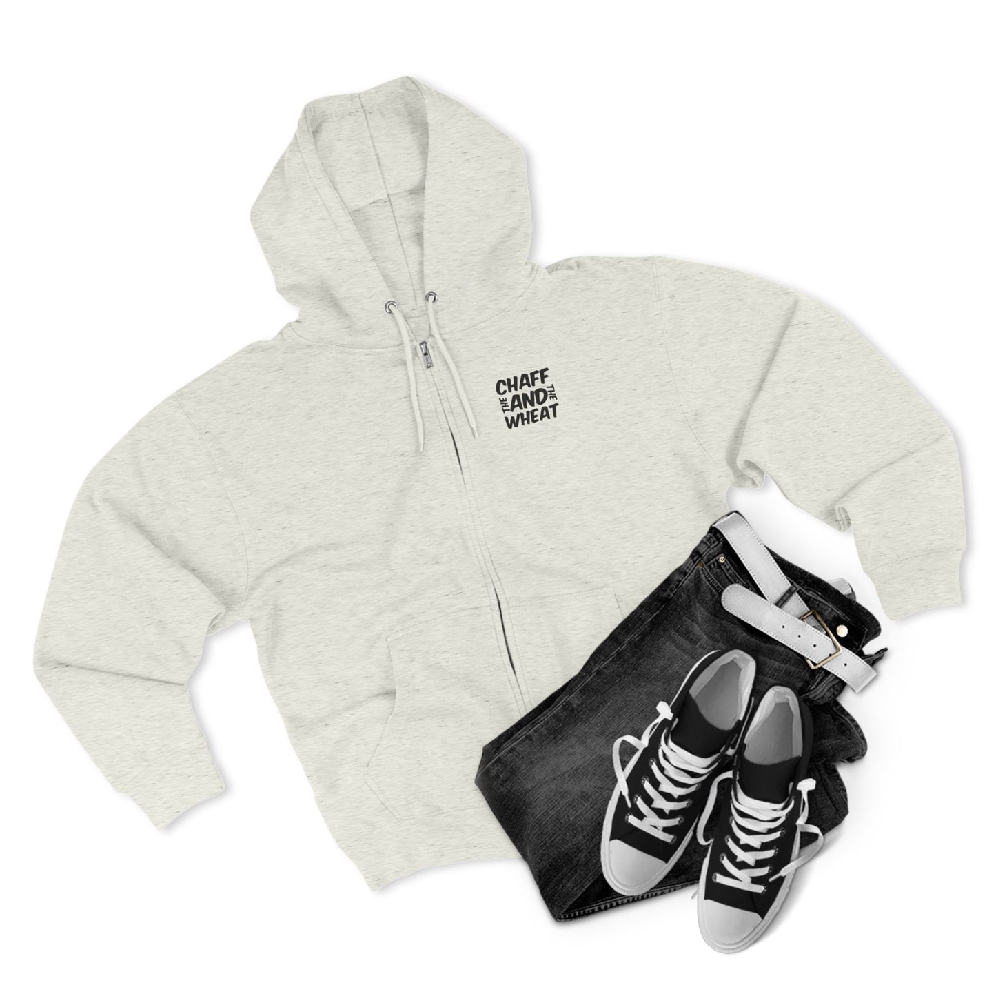 'I declare to you the gospel' - Dark Lettered Edition - (3 Color Options) - Adult Unisex Zip Hoodie