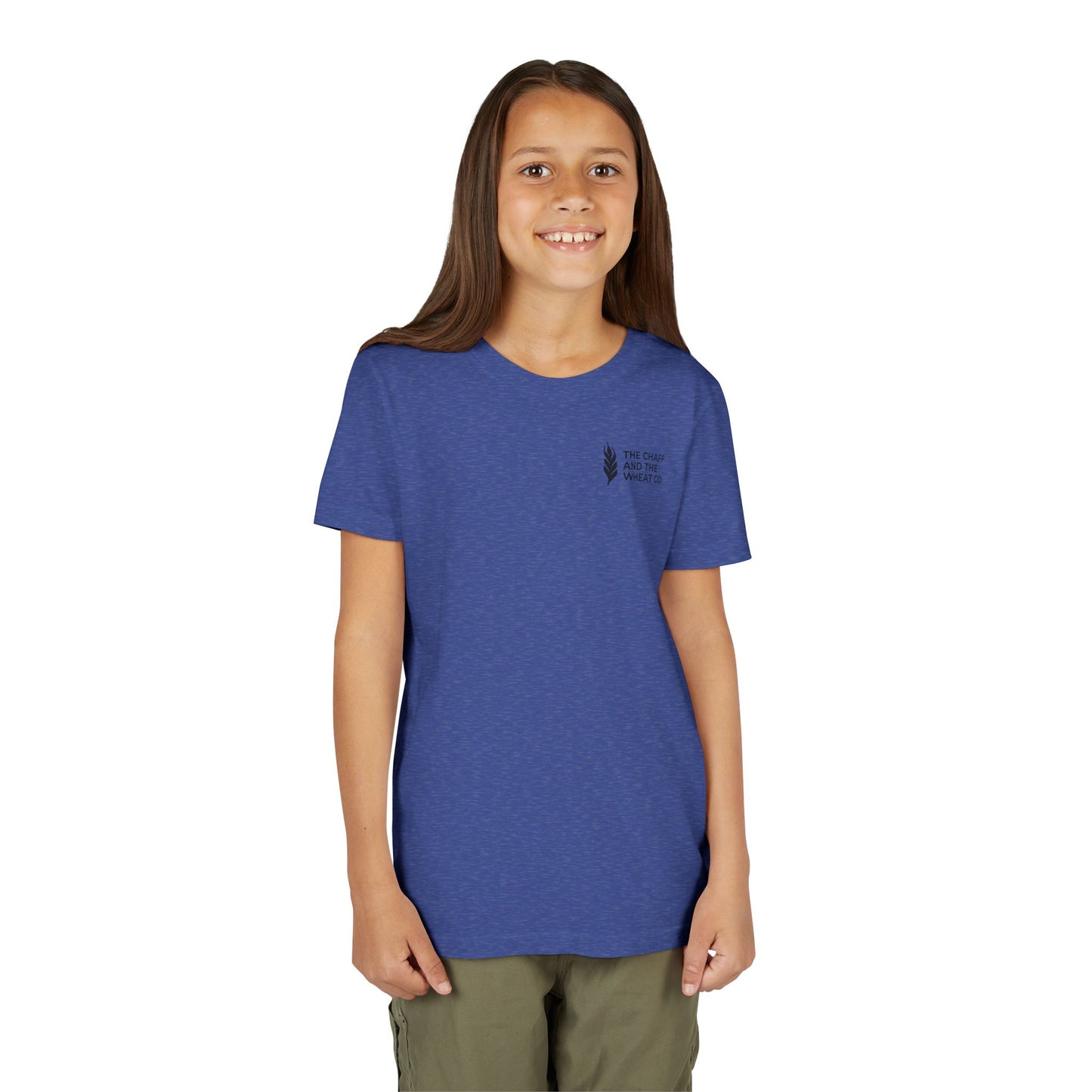 The Gospel - Youth Short Sleeve Tee - Back Text, Dark-Lettered Edition - (17 Colors)
