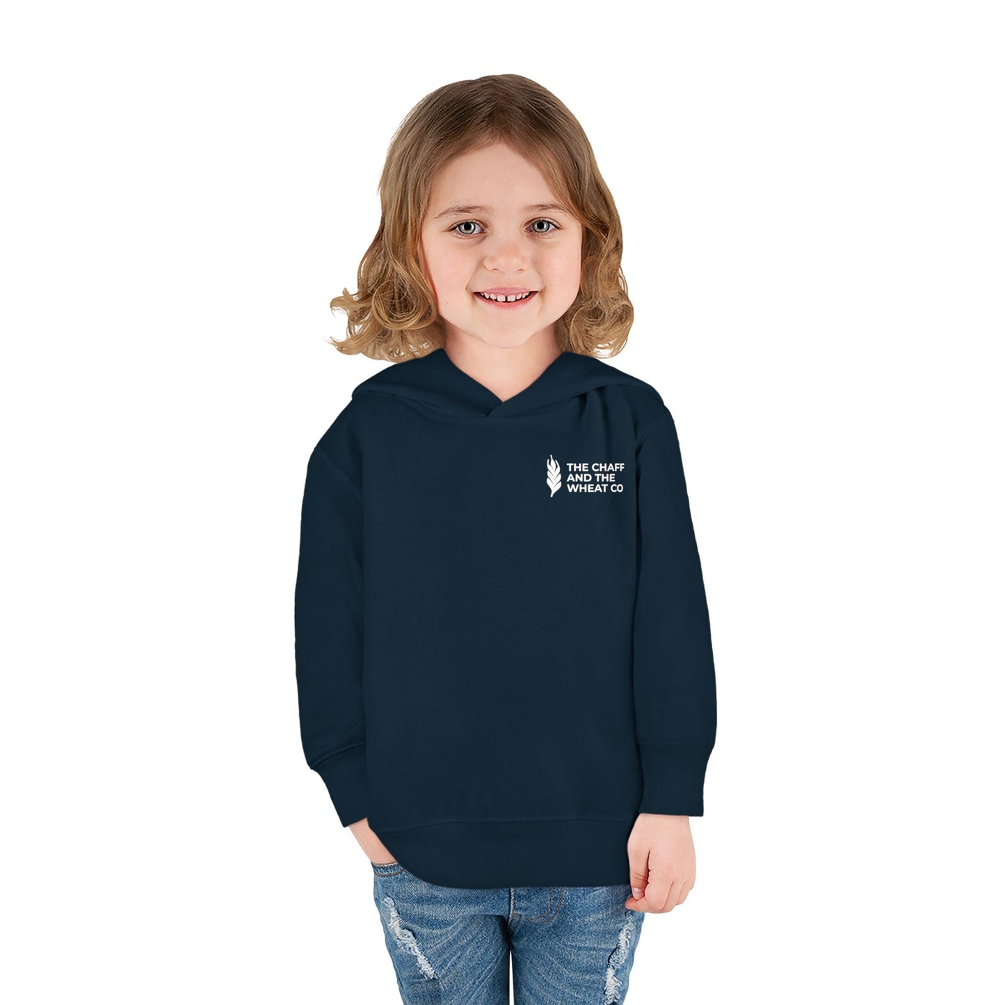 The Gospel - Toddler Pullover Hoodie - Back Text, Light Lettered Edition - (15 Colors)
