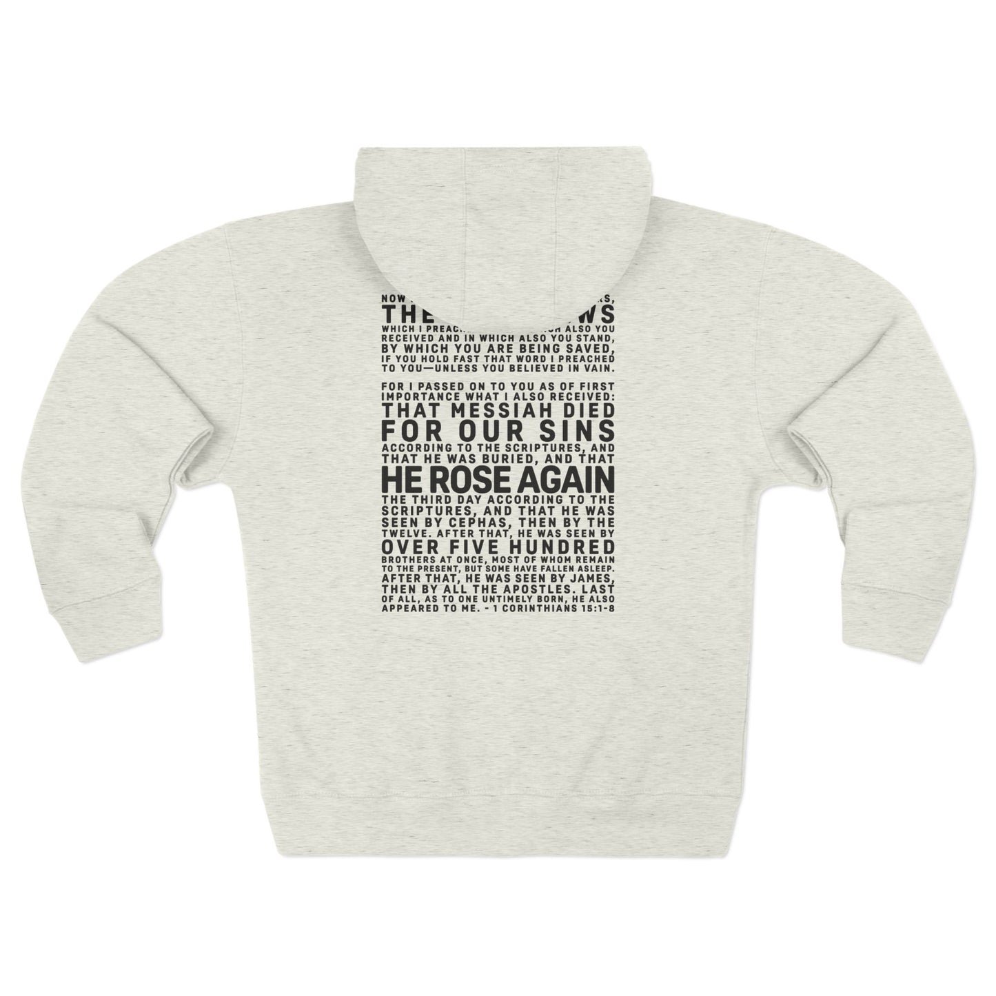 The Gospel - Adult Unisex Zip Hoodie - Dark Lettered Edition - (6 Colors)