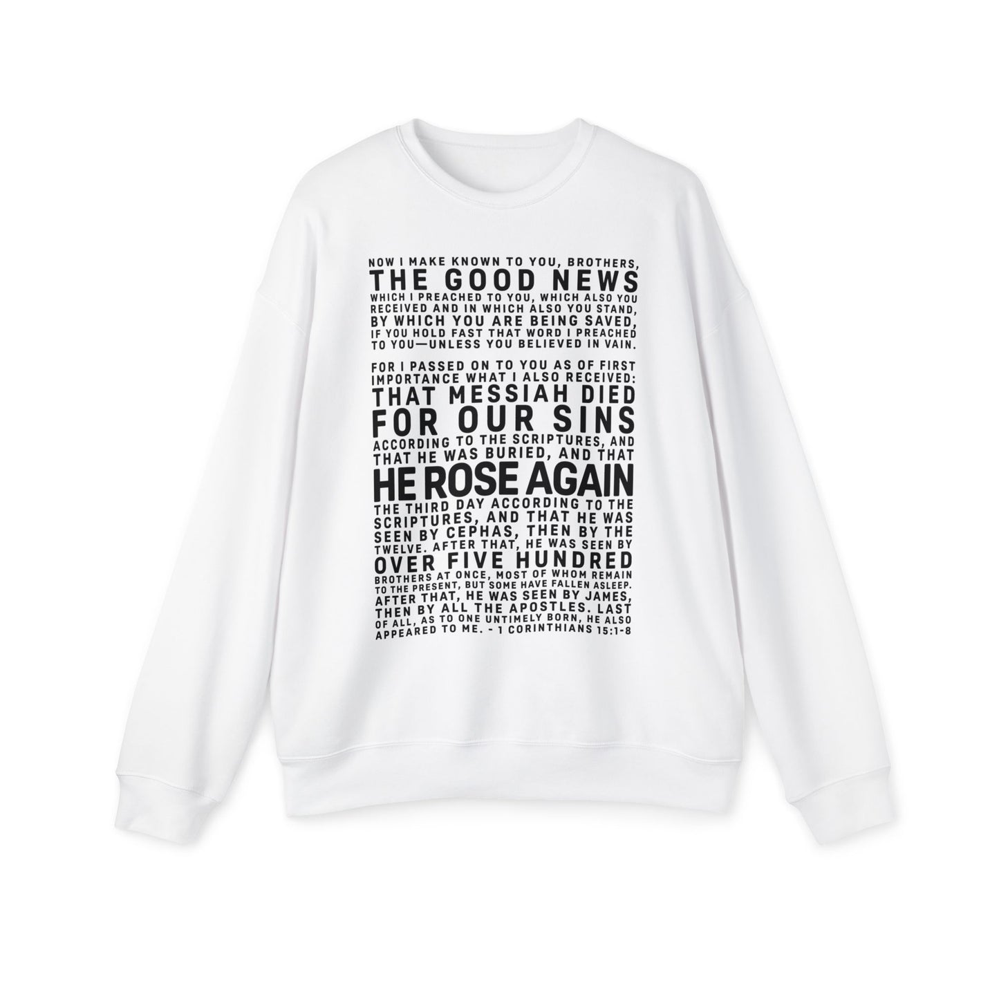 The Gospel - Adult Unisex Premium Sweatshirt - Front Text Edition - (2 Colors)