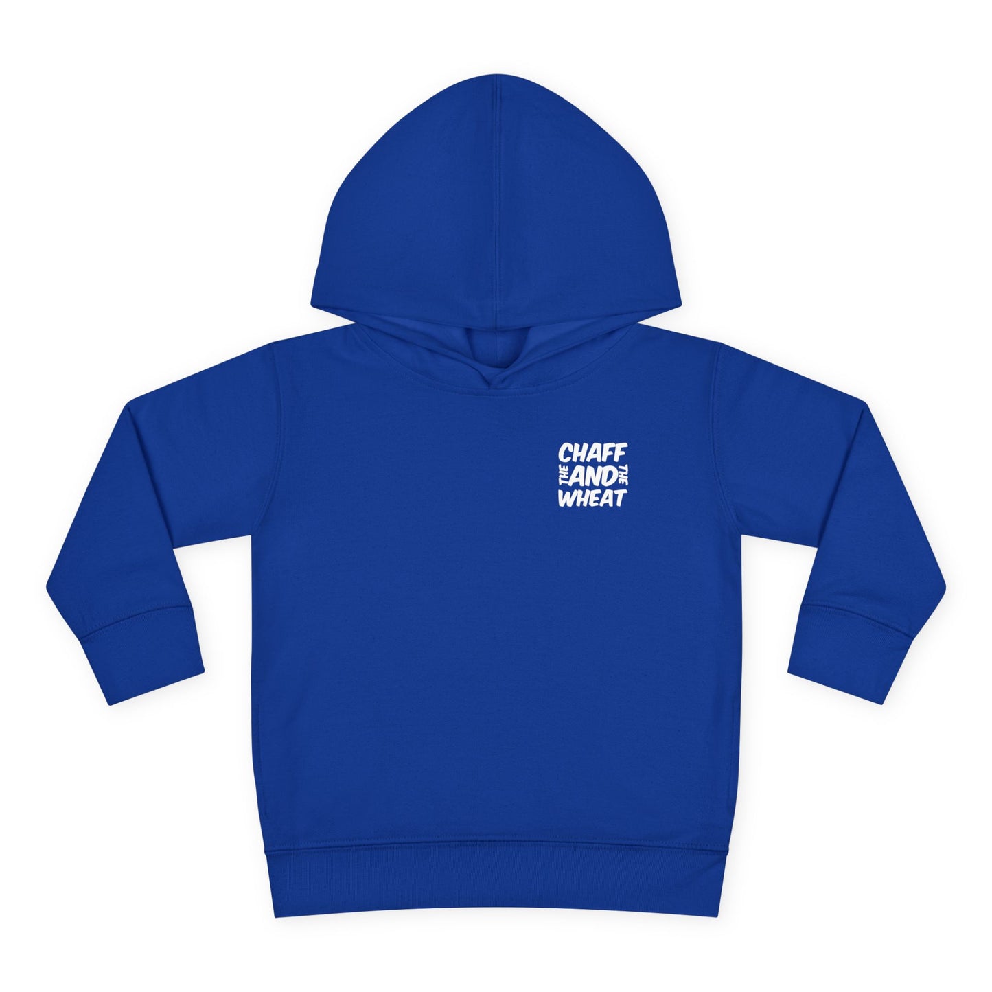 'I declare to you the gospel' - Back Text, Light Lettered Edition - (15 Color Options) - Toddler Pullover Fleece Hoodie