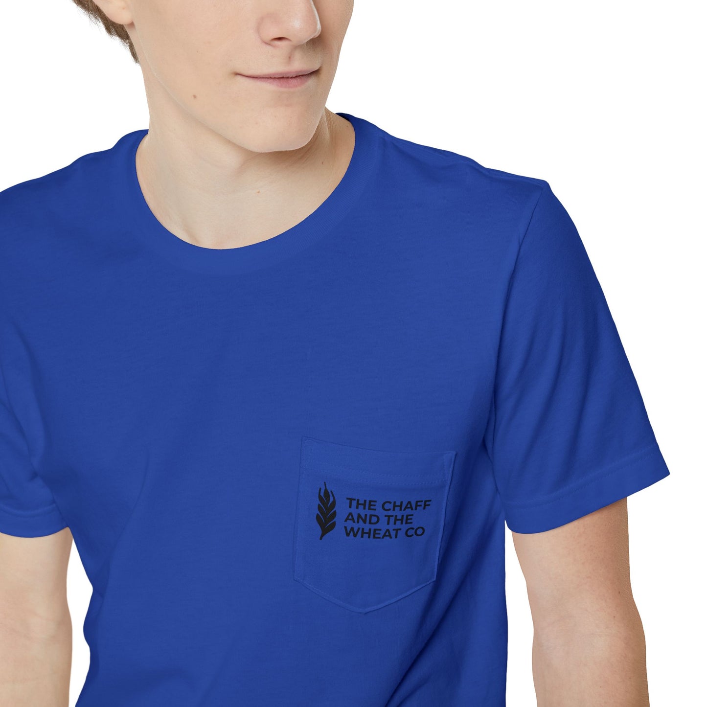 The Gospel - Adult Unisex Pocket Tee - Back Text, Dark-Lettered Edition - (4 Colors)