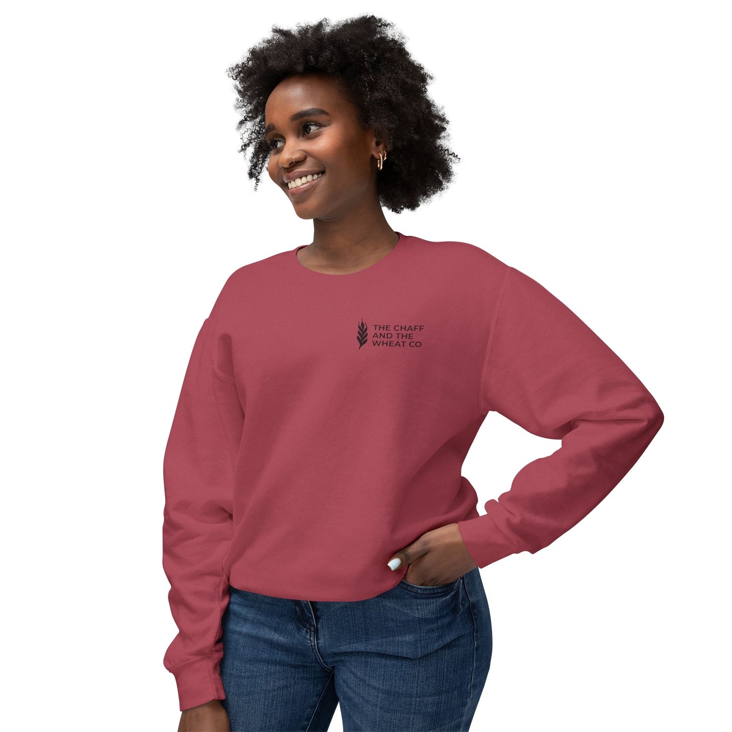 The Gospel - Adult Unisex Crewneck Sweatshirt - Back Text, Dark Lettered Edition - (12 Colors)