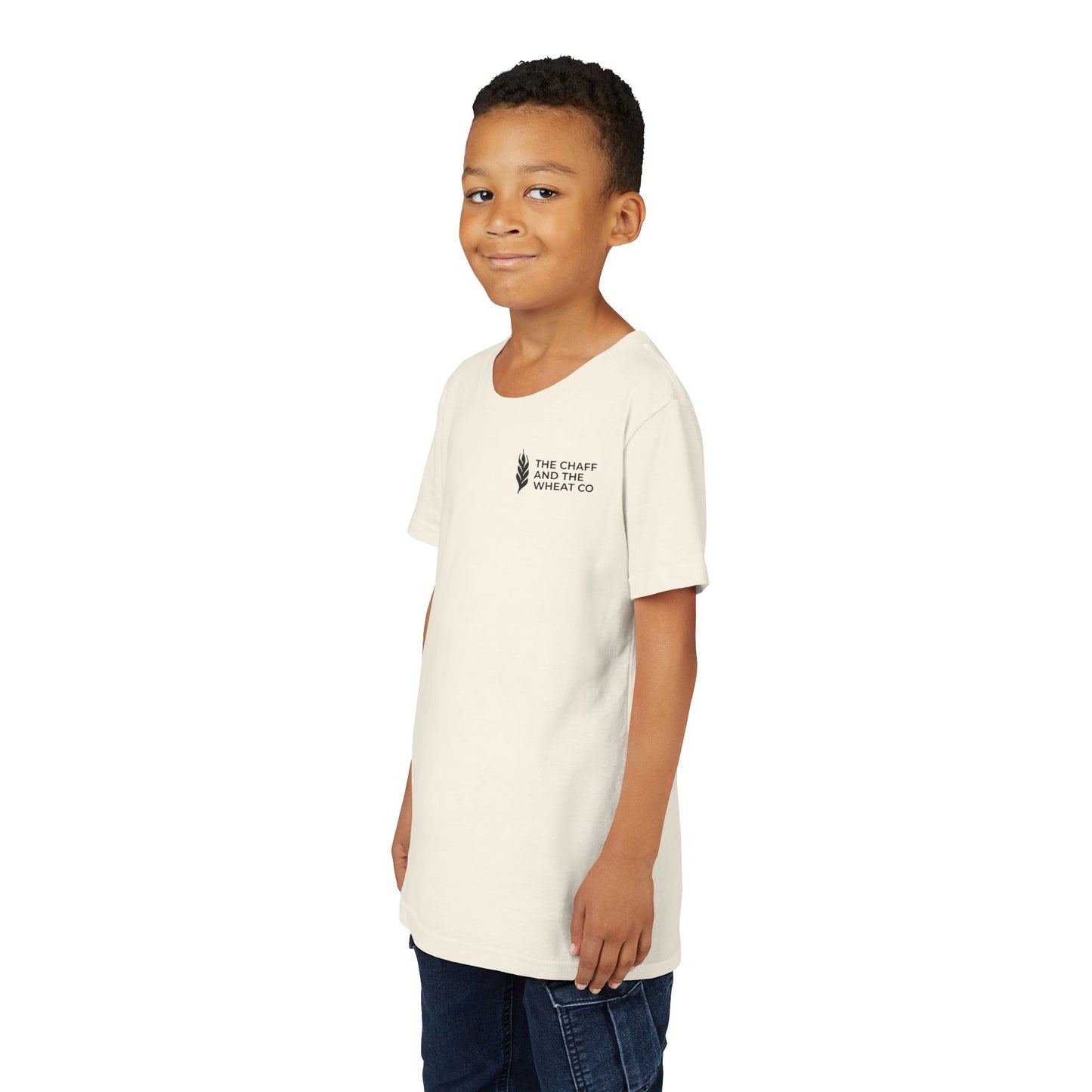 The Gospel - Youth Short Sleeve Tee - Back Text, Dark-Lettered Edition - (17 Colors)