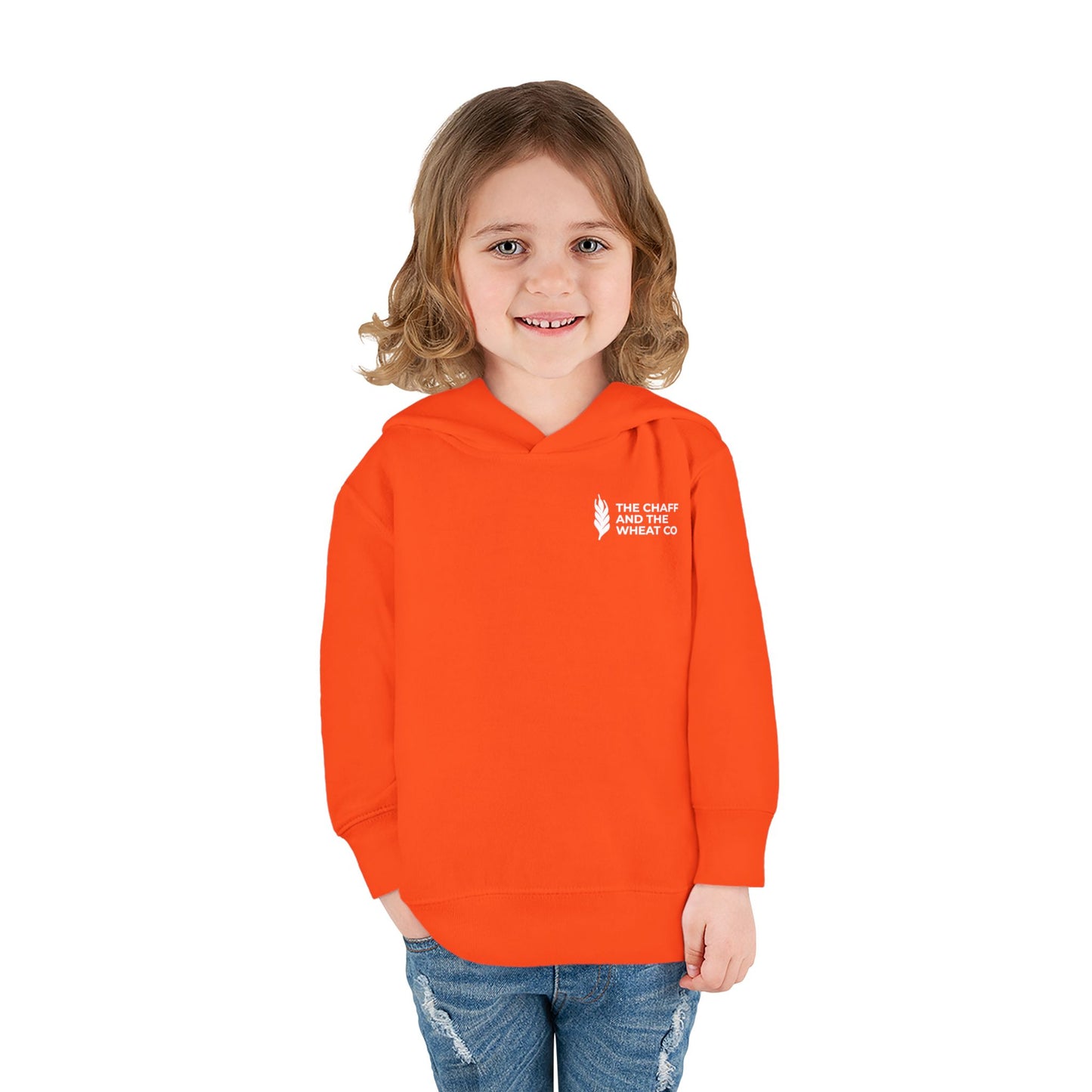 The Gospel - Toddler Pullover Hoodie - Back Text, Light Lettered Edition - (15 Colors)