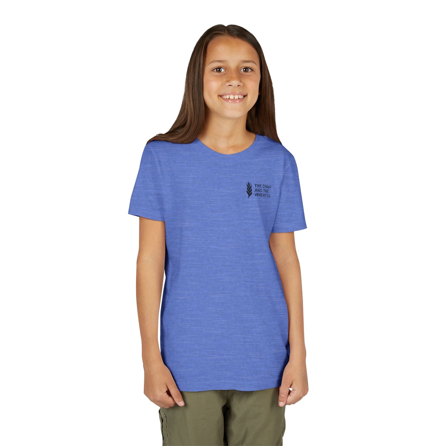 The Gospel - Youth Short Sleeve Tee - Back Text, Dark-Lettered Edition - (17 Colors)
