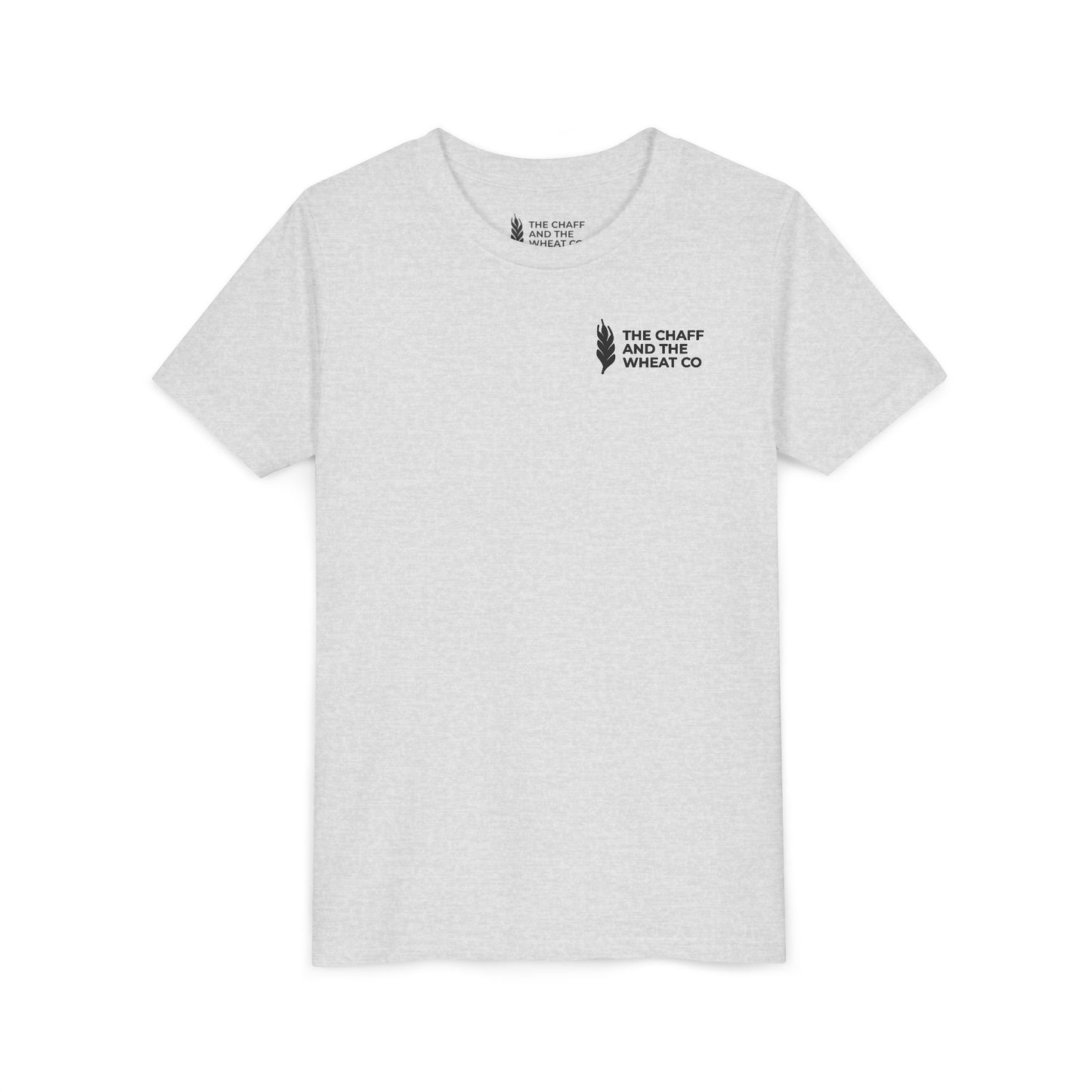 The Gospel - Youth Short Sleeve Tee - Back Text, Dark-Lettered Edition - (17 Colors)