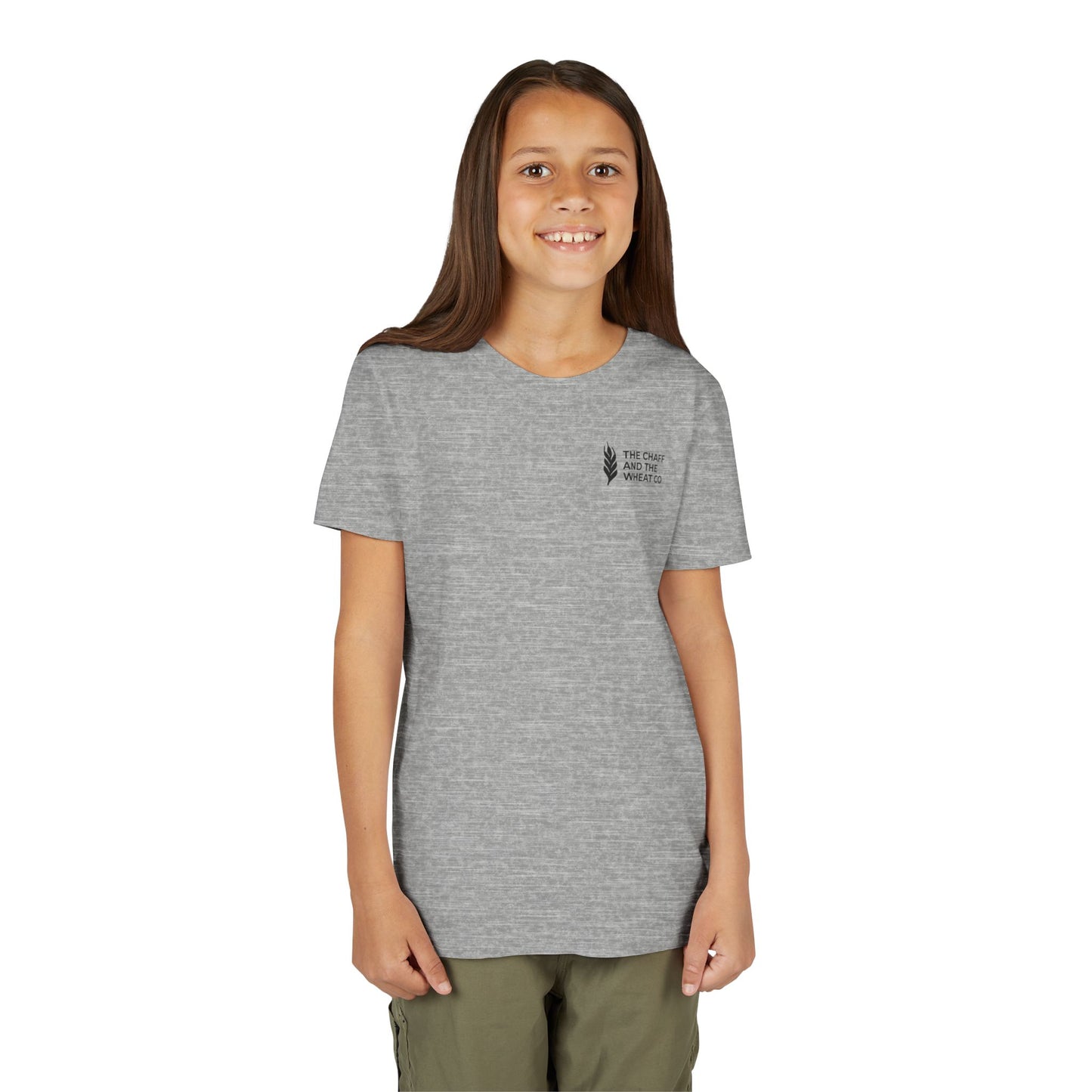 The Gospel - Youth Short Sleeve Tee - Back Text, Dark-Lettered Edition - (17 Colors)