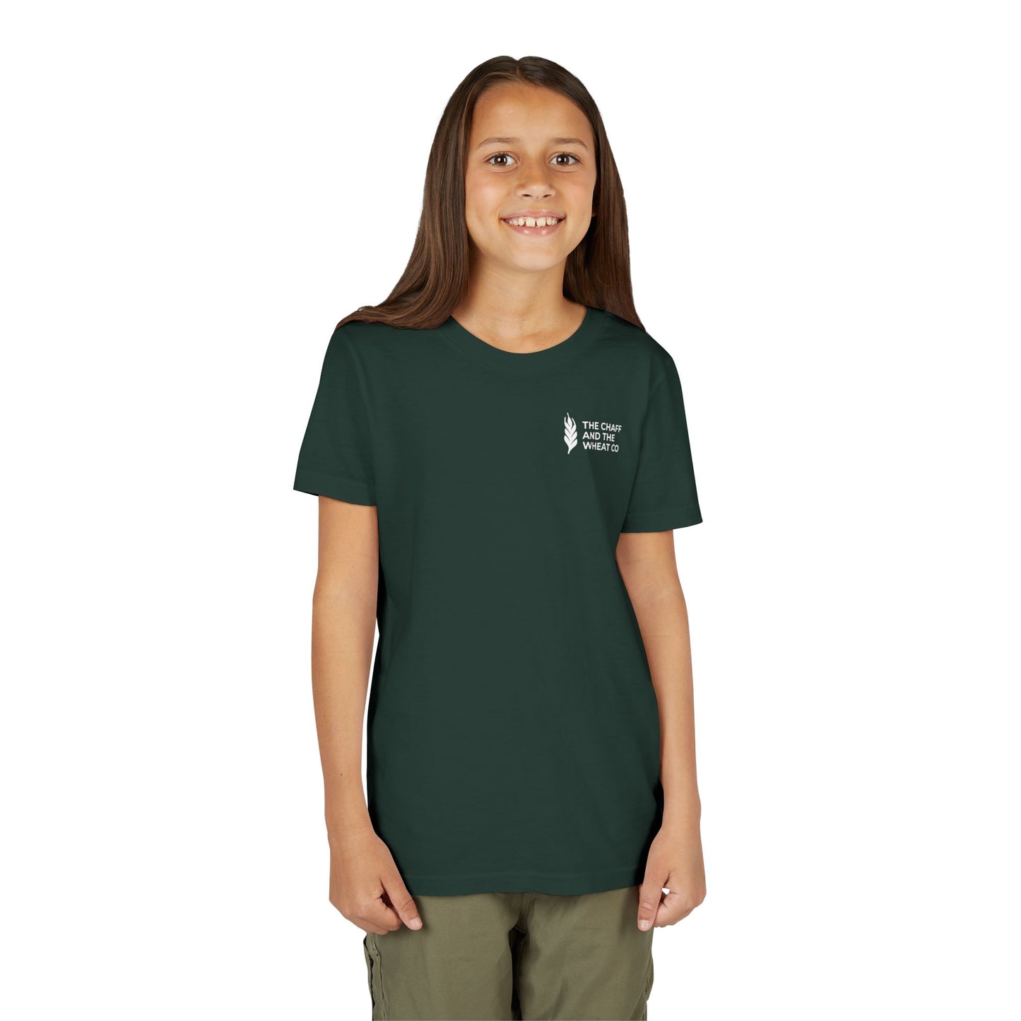 The Gospel - Youth Short Sleeve Tee - Back Text, Light-Lettered Edition - (22 Colors)