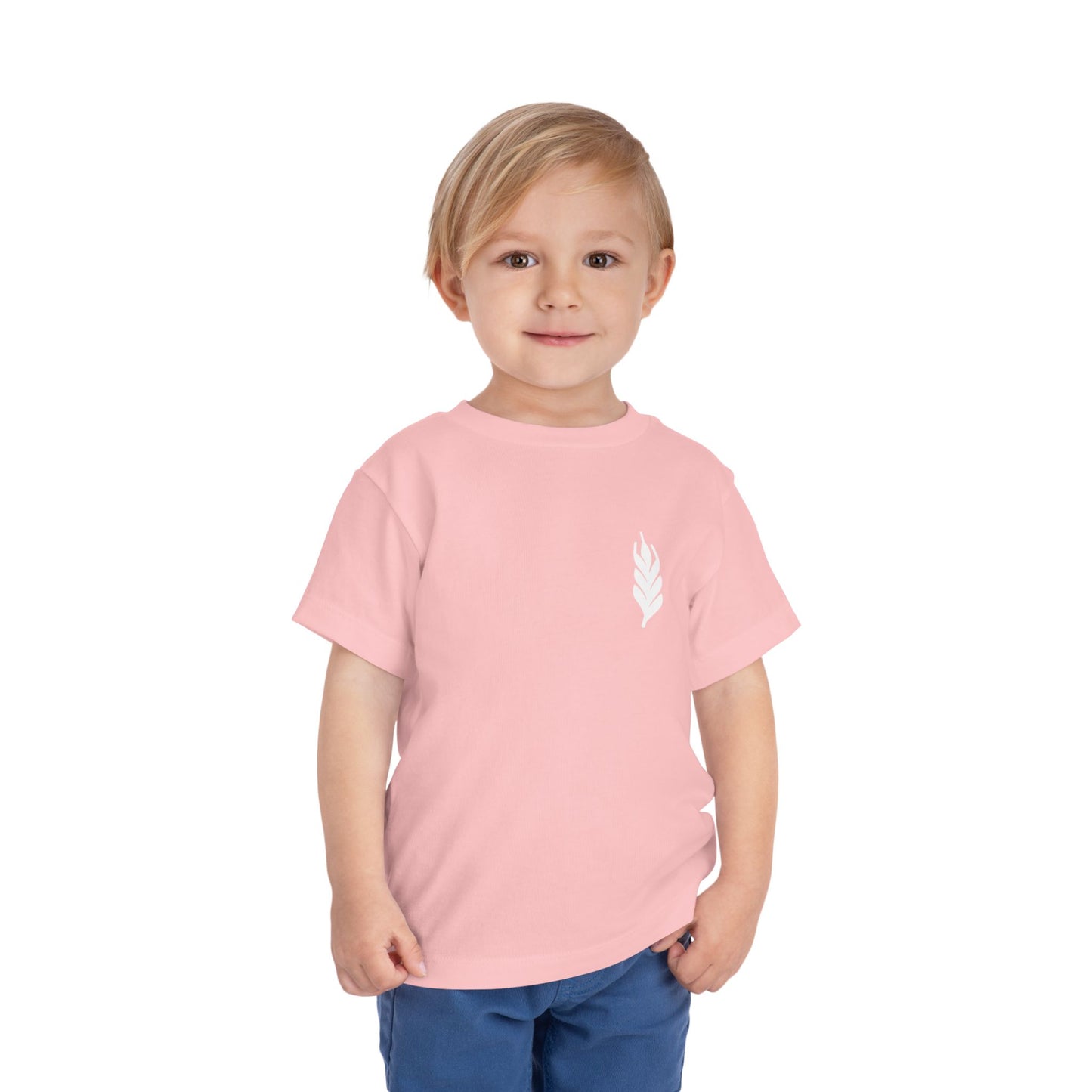 The Gospel - Toddler Short Sleeve Tee - Back Text, Light-Lettered Edition - (15 Colors)
