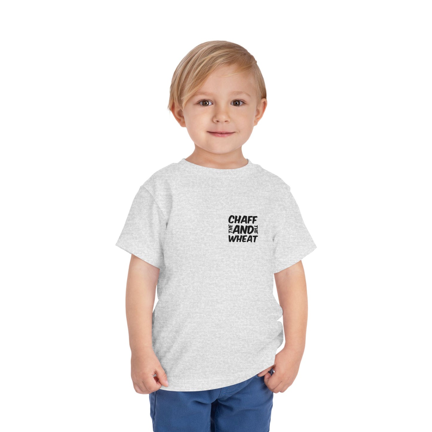 'I declare to you the gospel' - Back Text, Dark-Lettered Edition - (9 Color Options) - Toddler Short Sleeve Tee