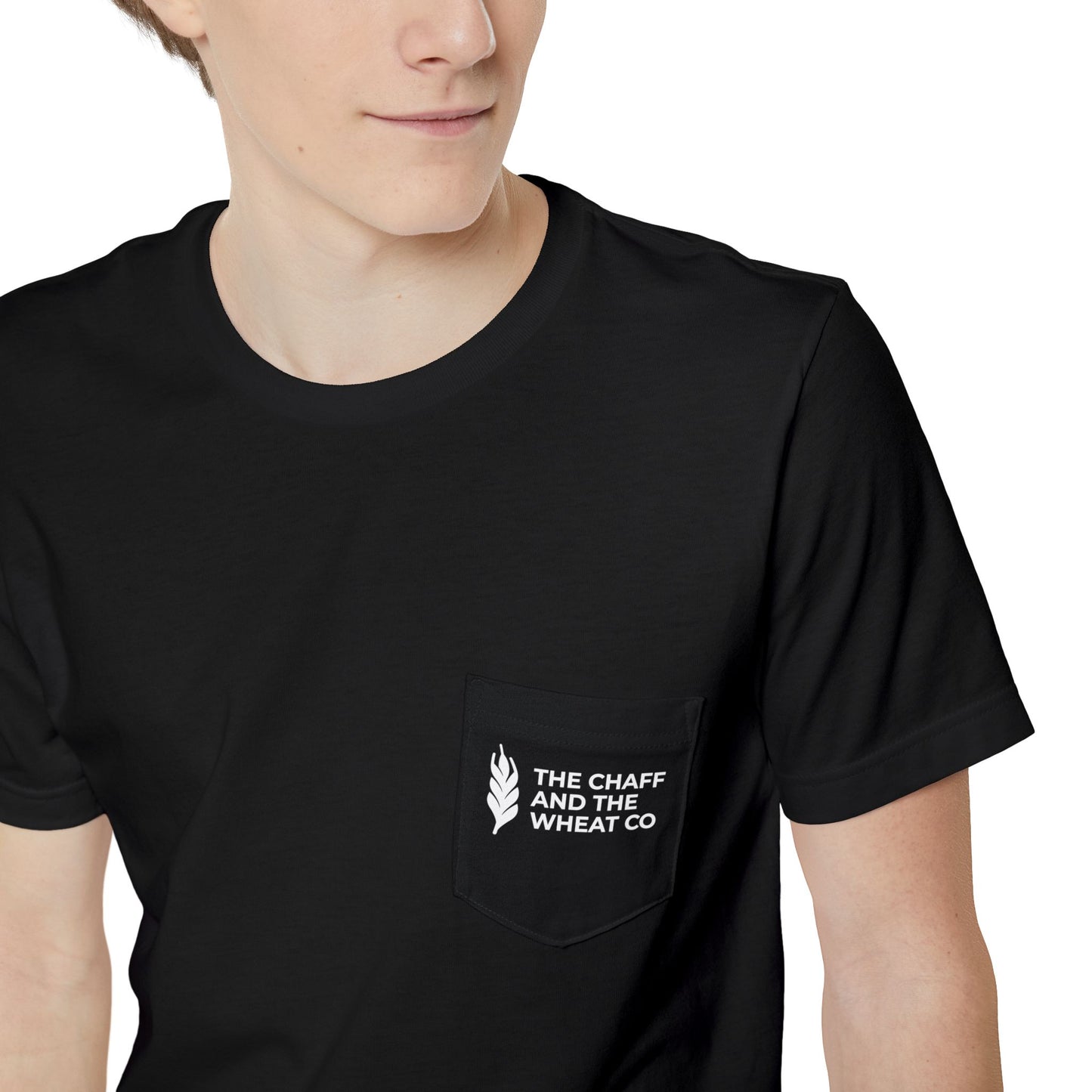 The Gospel - Adult Unisex Pocket Tee - Back Text, Light-Lettered Edition - (5 Colors)