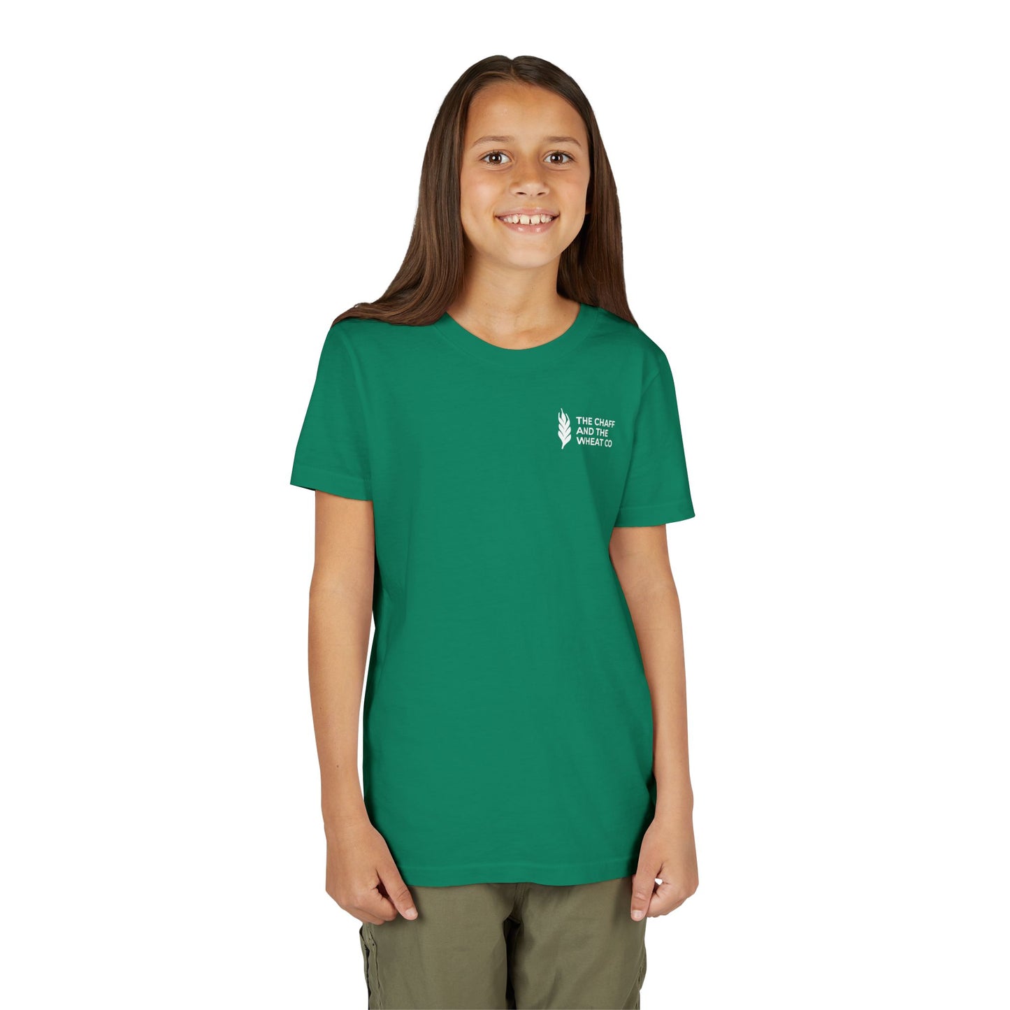 The Gospel - Youth Short Sleeve Tee - Back Text, Light-Lettered Edition - (22 Colors)