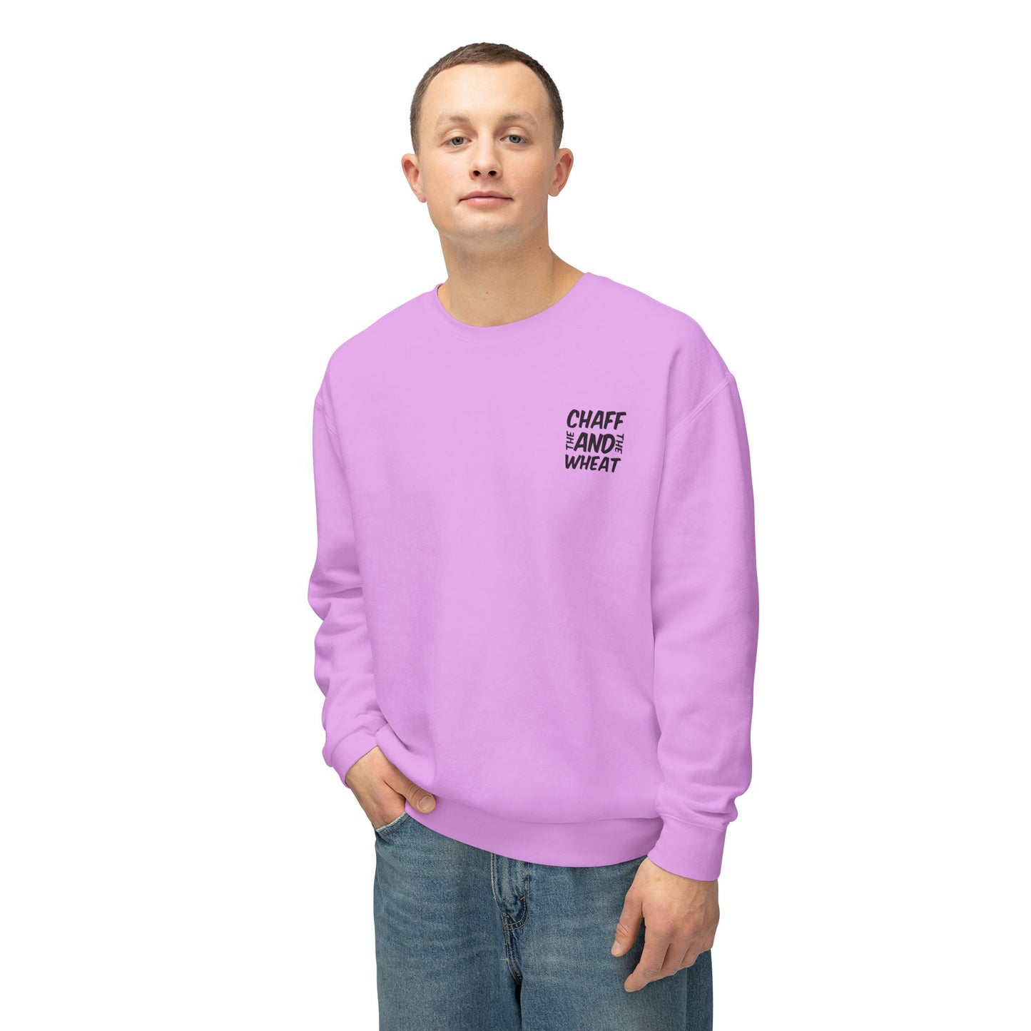 Copy of 'I declare to you the gospel' - Back Text, Dark Lettered Edition - (7 Color Options) - Adult Unisex Lightweight Crewneck Sweatshirt