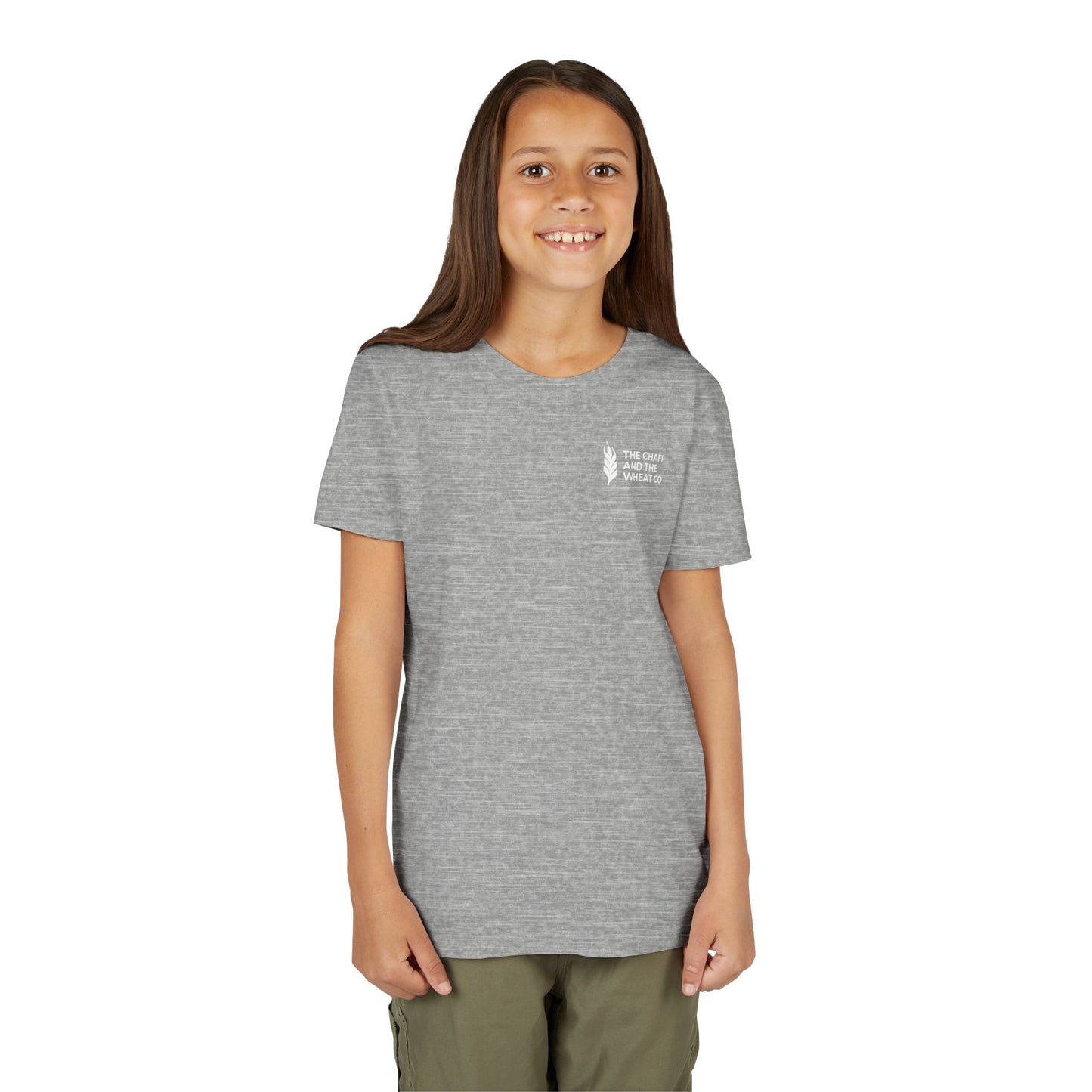 The Gospel - Youth Short Sleeve Tee - Back Text, Light-Lettered Edition - (22 Colors)
