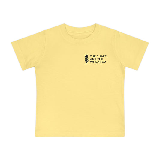 The Gospel - Infant (3M-24M) Short Sleeve Tee - Back Text, Dark-Lettered Edition - (6 Colors)