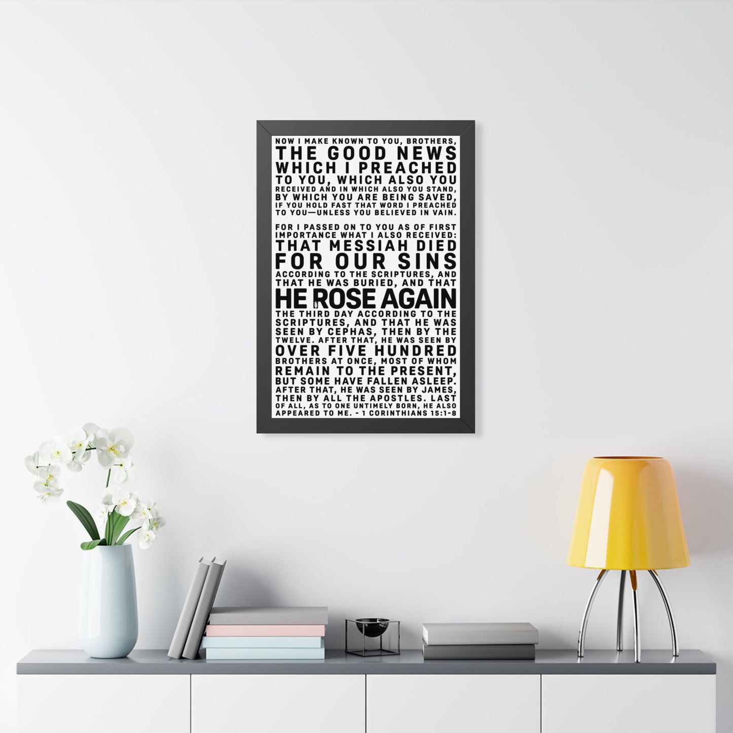 The Gospel - Framed Poster - (4 Sizes // 3 Frame Colors)