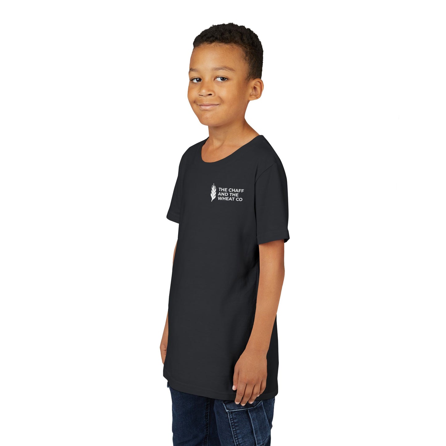 The Gospel - Youth Short Sleeve Tee - Back Text, Light-Lettered Edition - (22 Colors)
