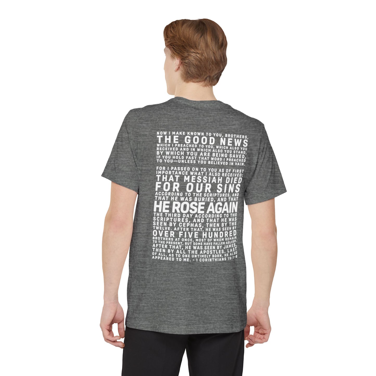 The Gospel - Adult Unisex Pocket Tee - Back Text, Light-Lettered Edition - (5 Colors)