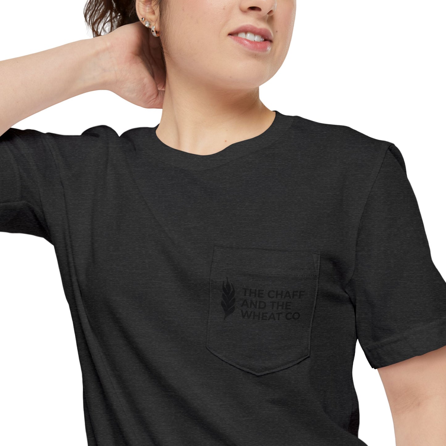 The Gospel - Adult Unisex Pocket Tee - Back Text, Dark-Lettered Edition - (4 Colors)