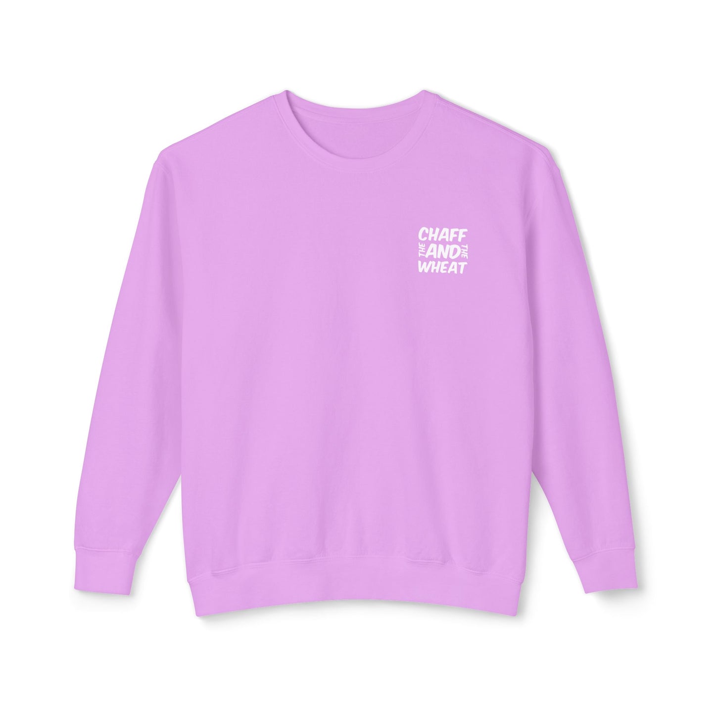 'I declare to you the gospel' - Back Text, Light Lettered Edition - (10 Color Options) - Adult Unisex Lightweight Crewneck Sweatshirt