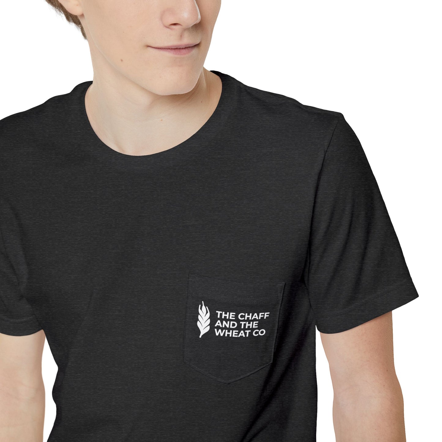 The Gospel - Adult Unisex Pocket Tee - Back Text, Light-Lettered Edition - (5 Colors)
