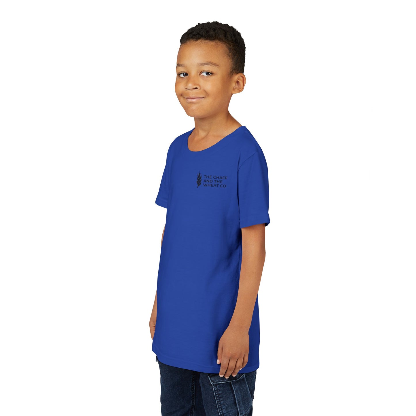 The Gospel - Youth Short Sleeve Tee - Back Text, Dark-Lettered Edition - (17 Colors)