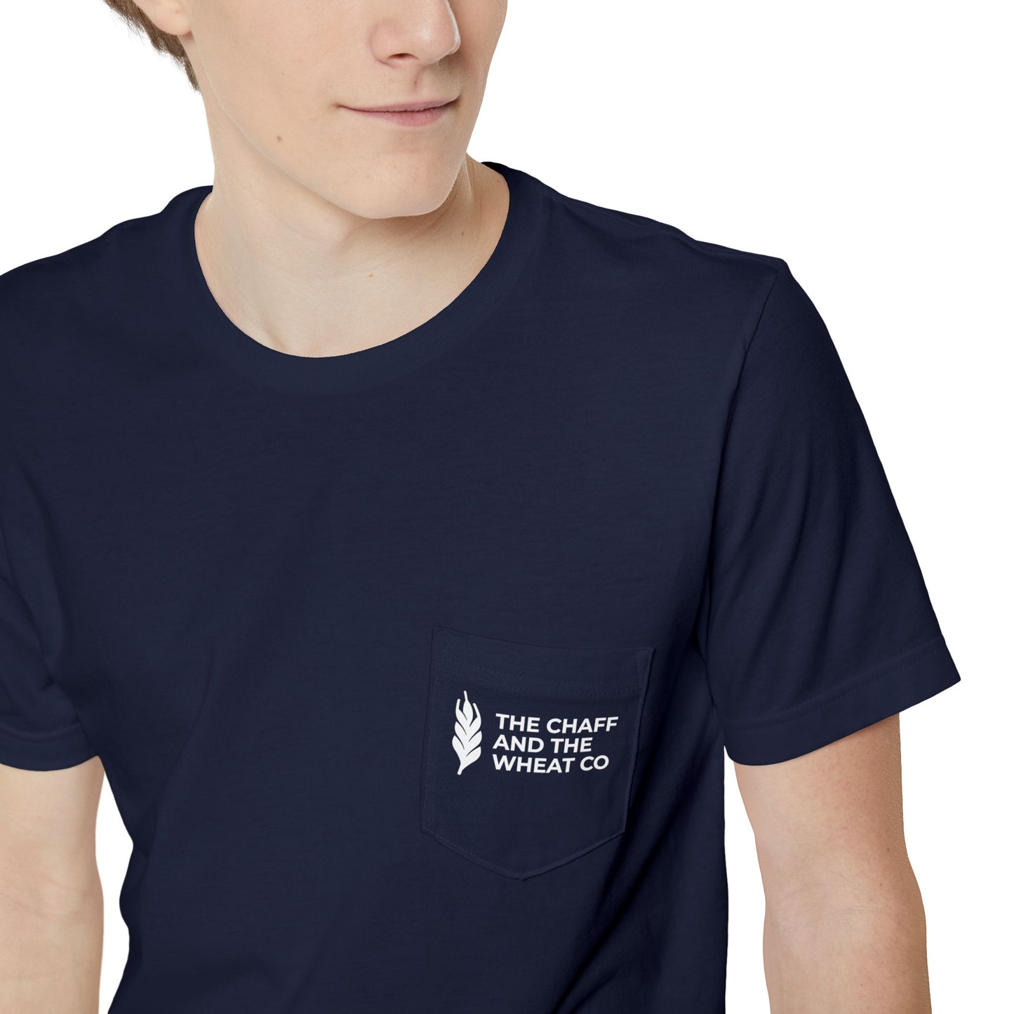 The Gospel - Adult Unisex Pocket Tee - Back Text, Light-Lettered Edition - (5 Colors)