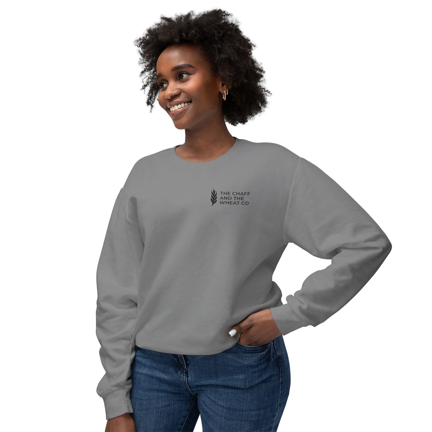 The Gospel - Adult Unisex Crewneck Sweatshirt - Back Text, Dark Lettered Edition - (12 Colors)